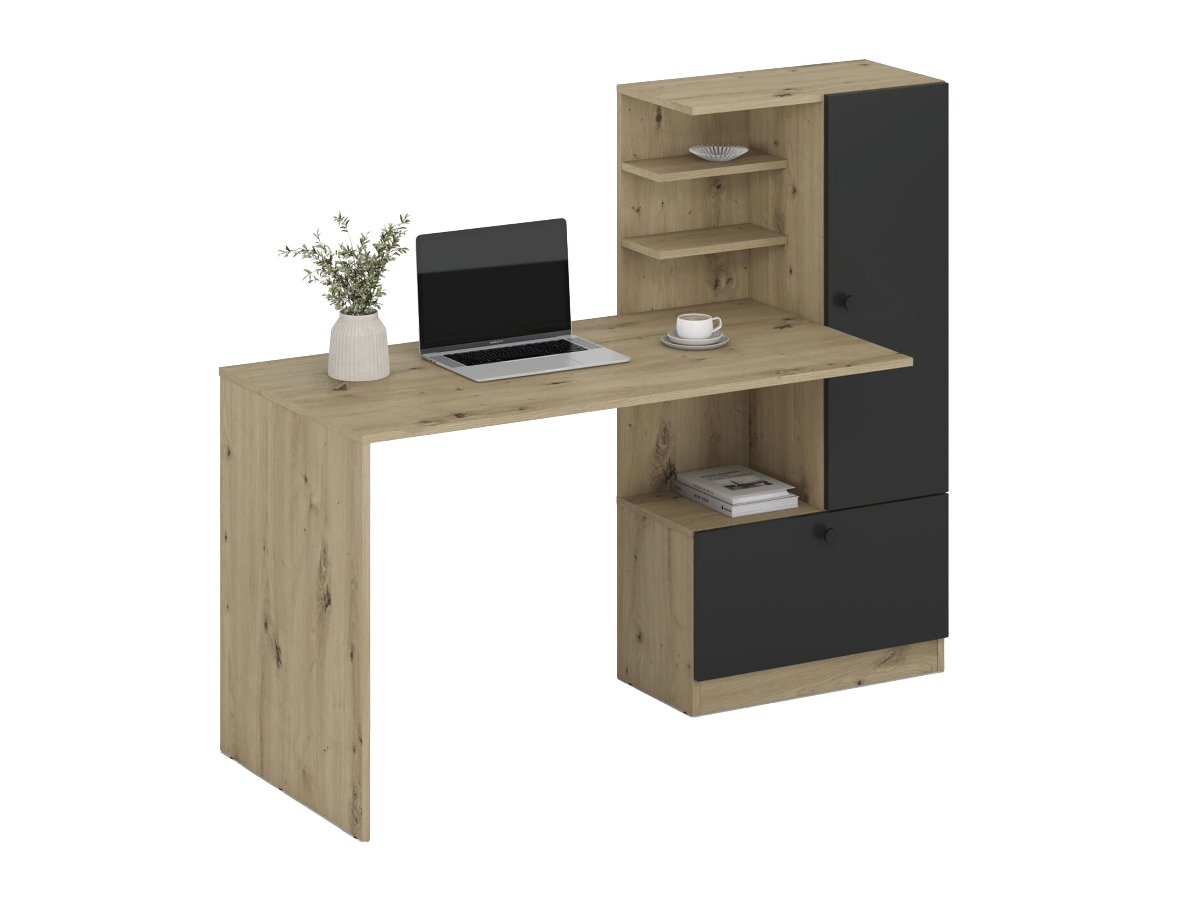 Skrivebord Houston 2148 (Sort + Artisan eg)