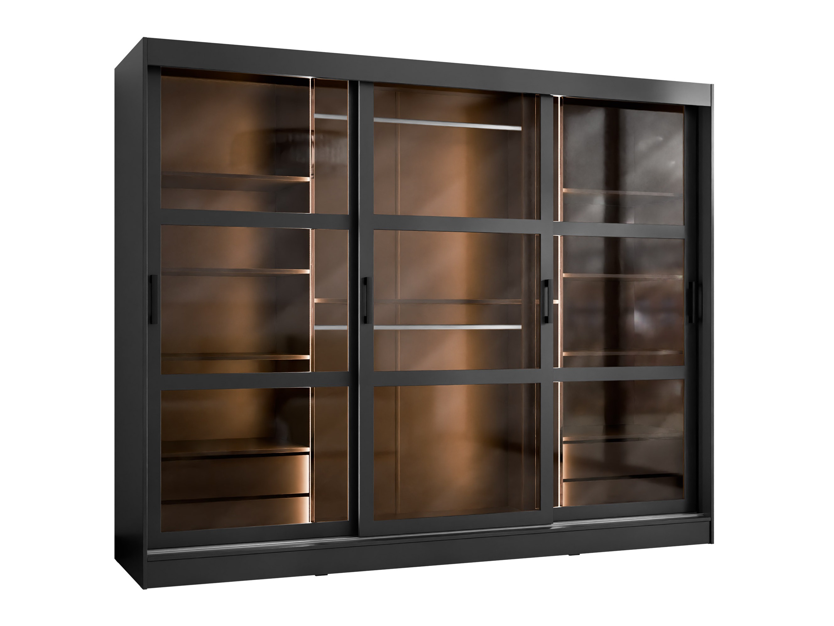 Garderobeskab Comfivo Opus (Sort)