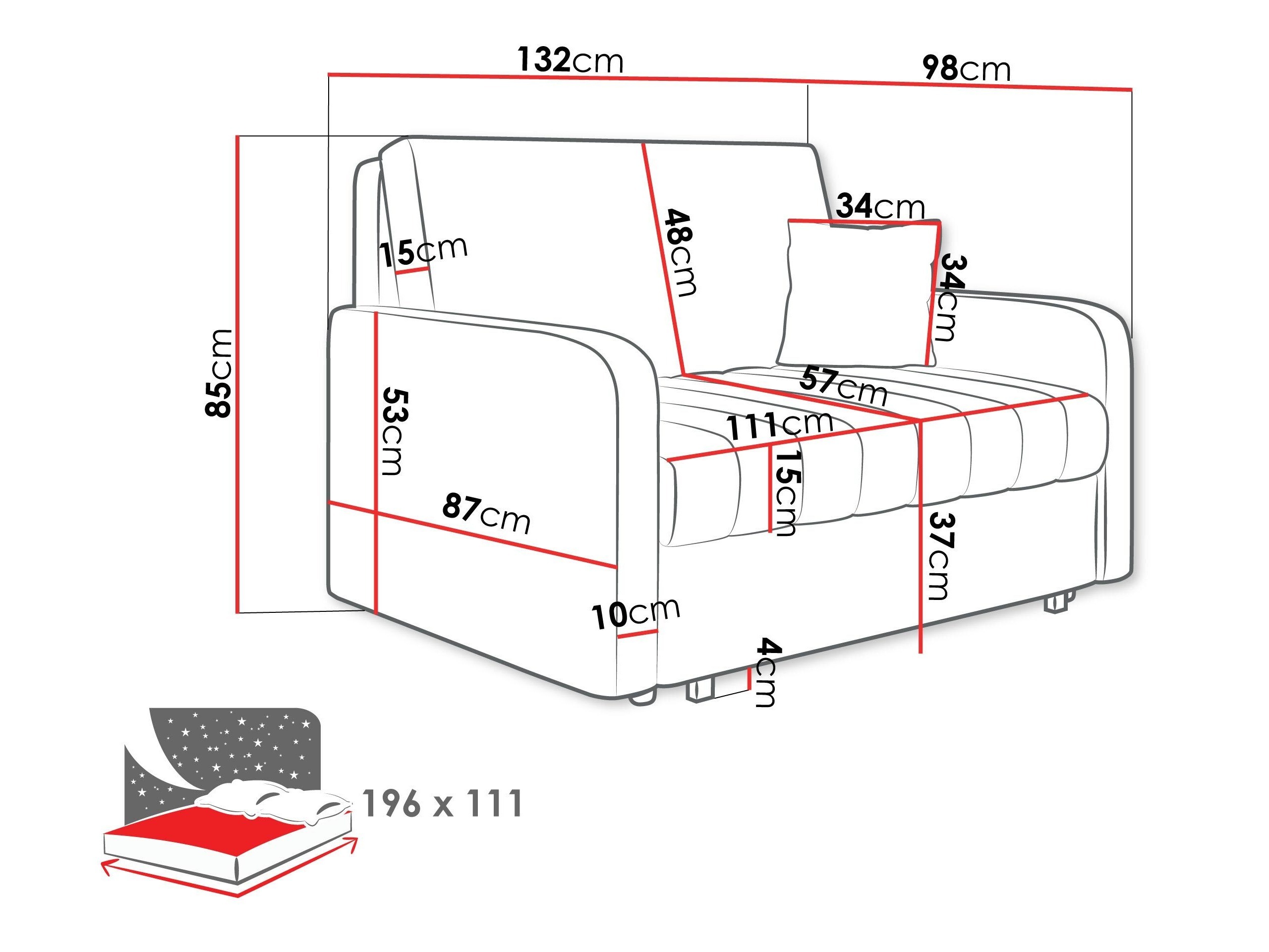 Sovesofa Columbus 259 (Polo 872)