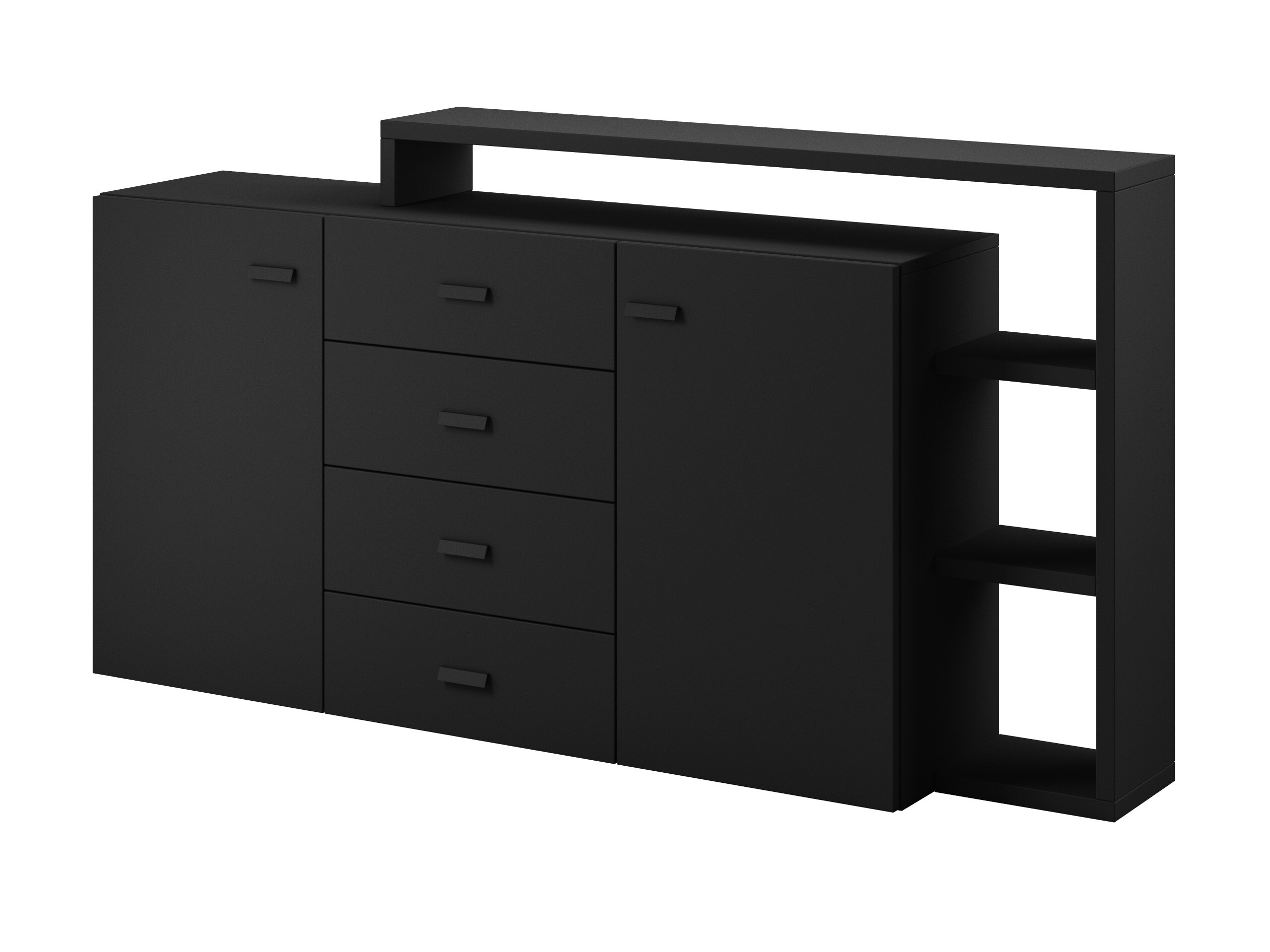 Kommode Lutiva 106 (Mat sort)