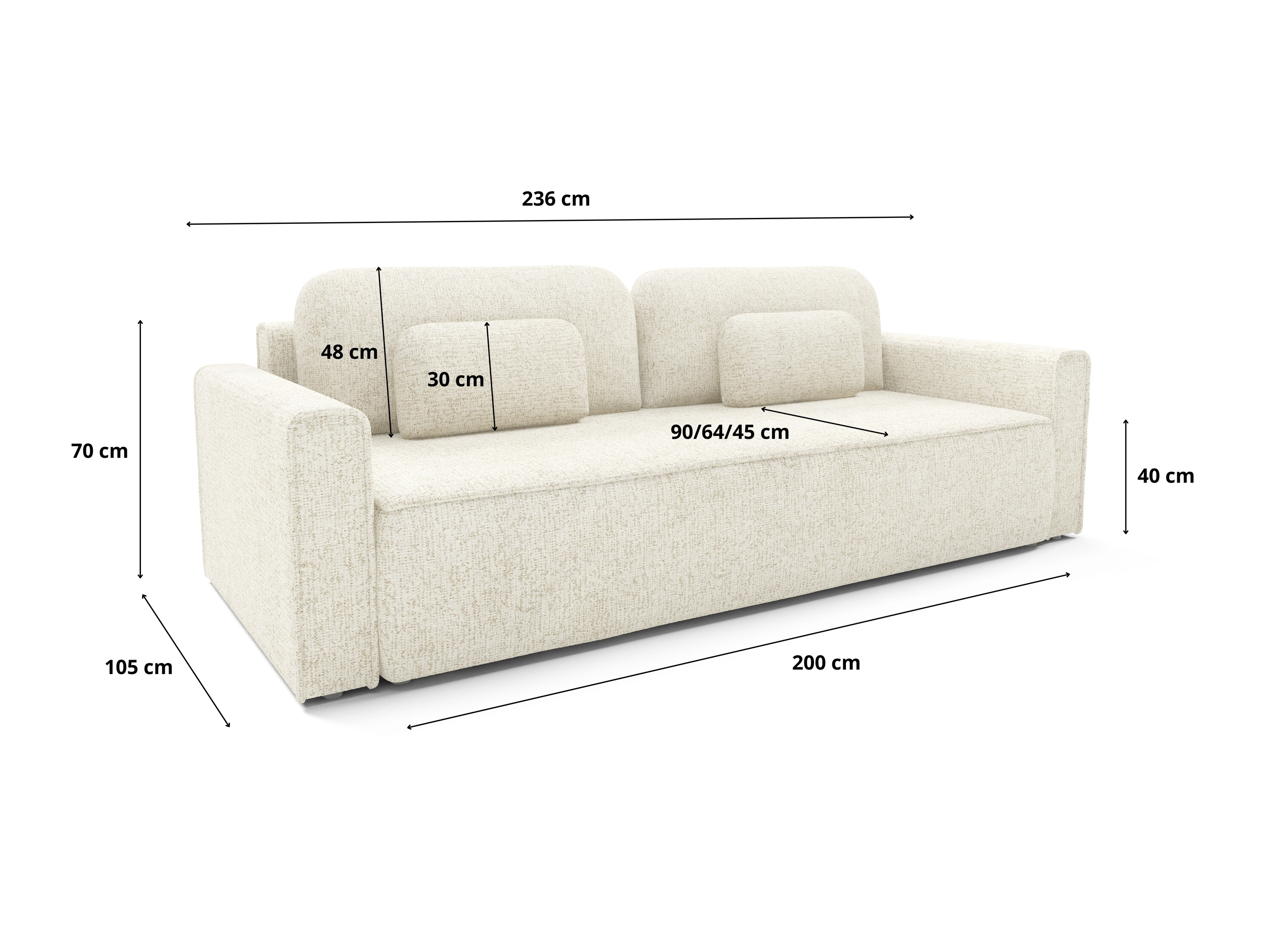 Sovesofa Franklin 222 (Bella 5)