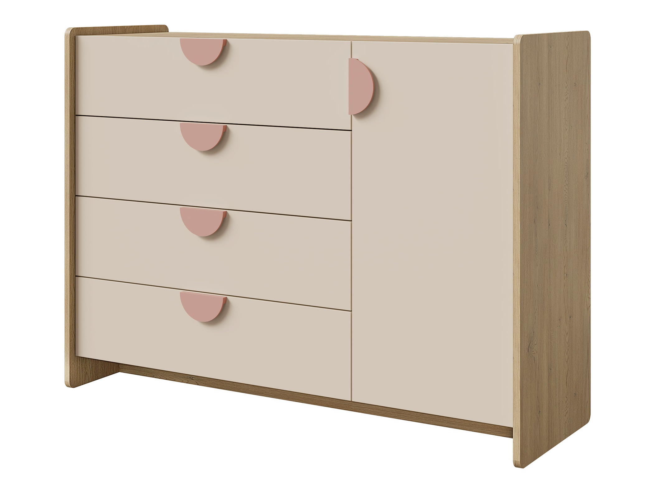 Kommode Fivelbi 108 (Lyserød)