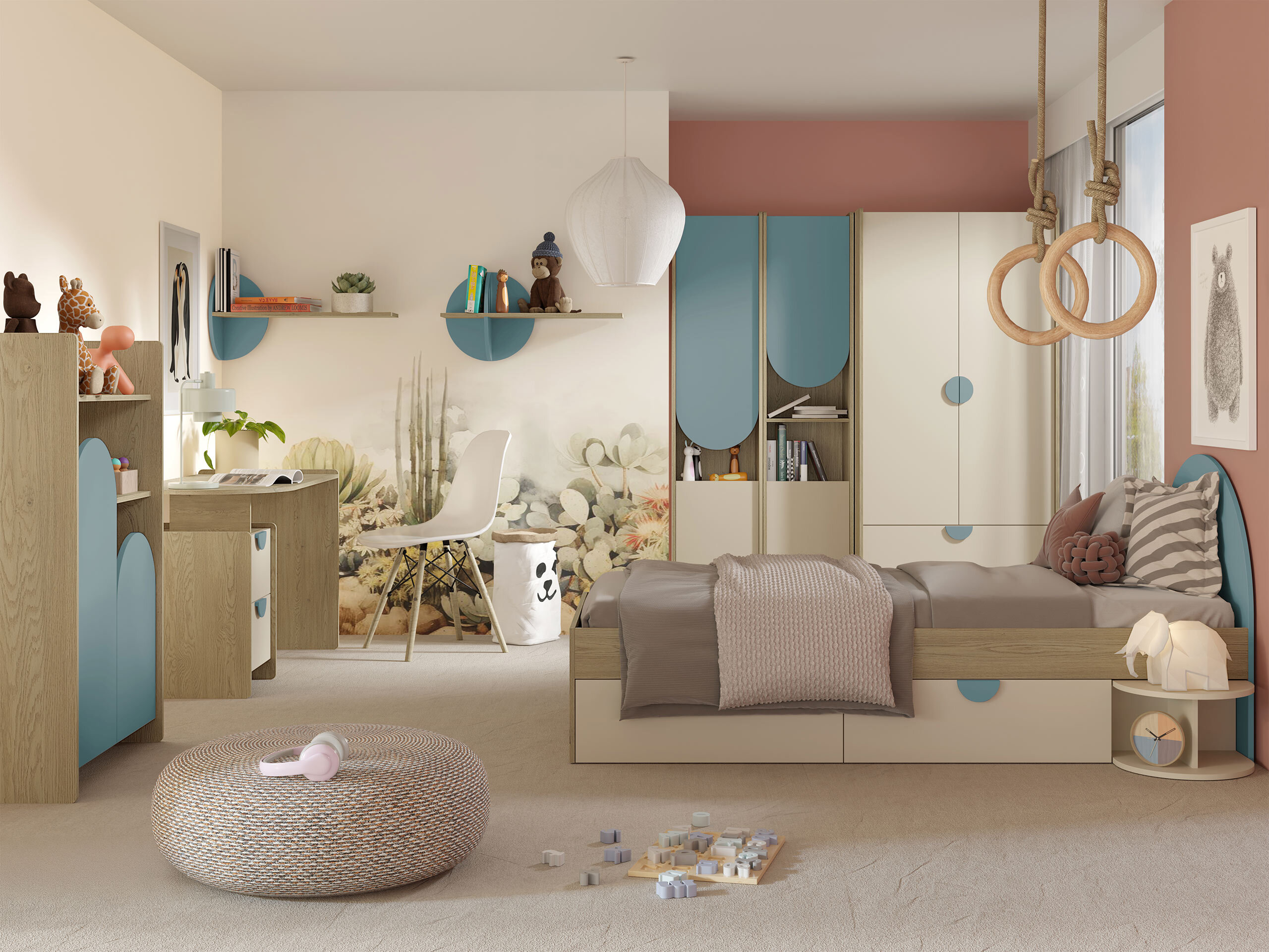 Vægreol Fivelbi 115 (Cremona-eg + Blå)
