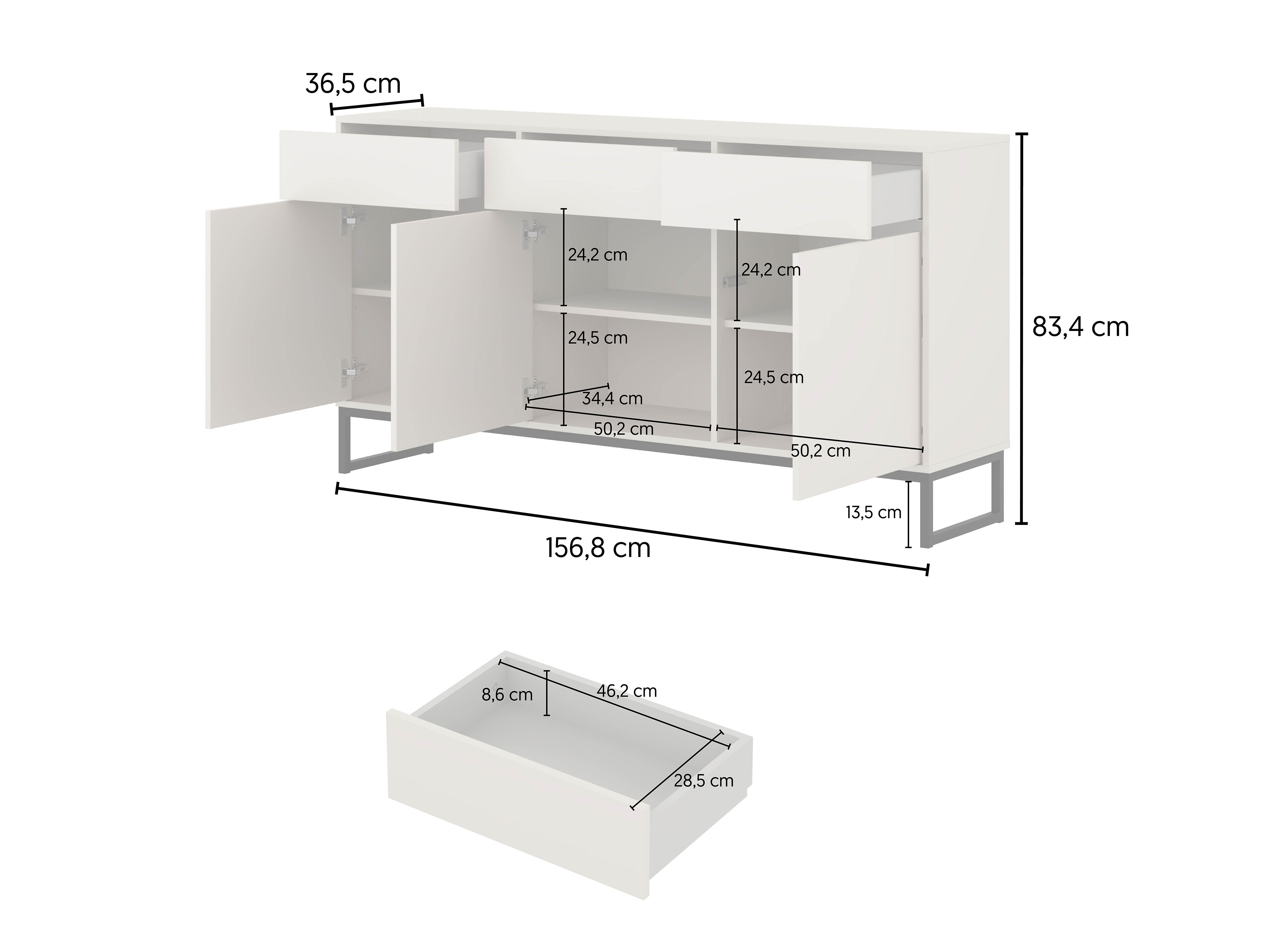 Kommode Maravio 103 (Grøn)
