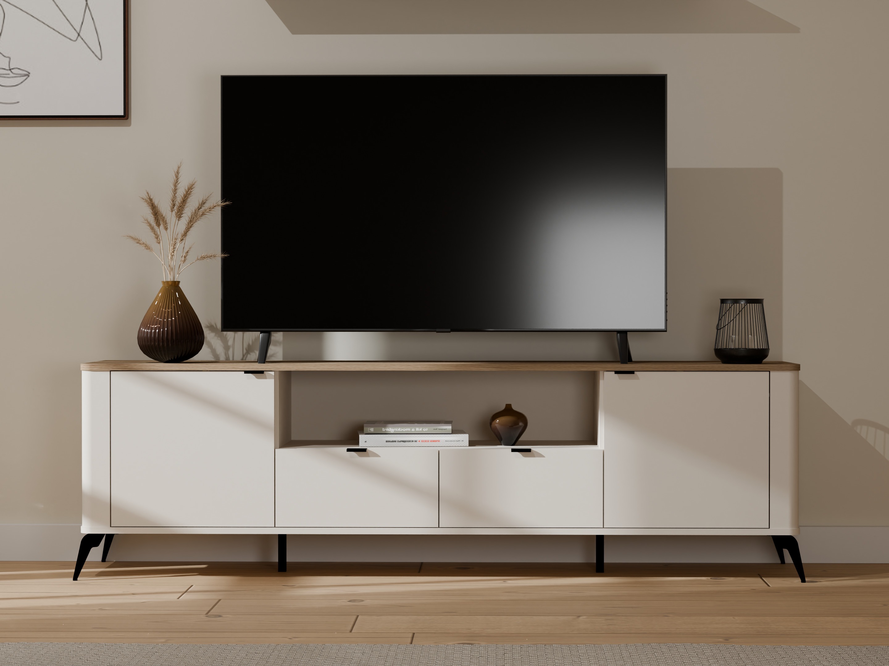 TV-bord Soavie 108 (Kashmir + Egetræ)