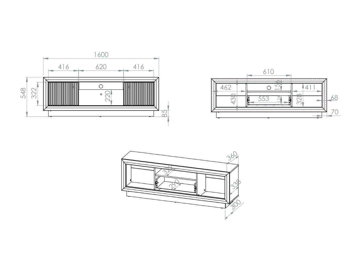 TV-bord Cavmava 106
