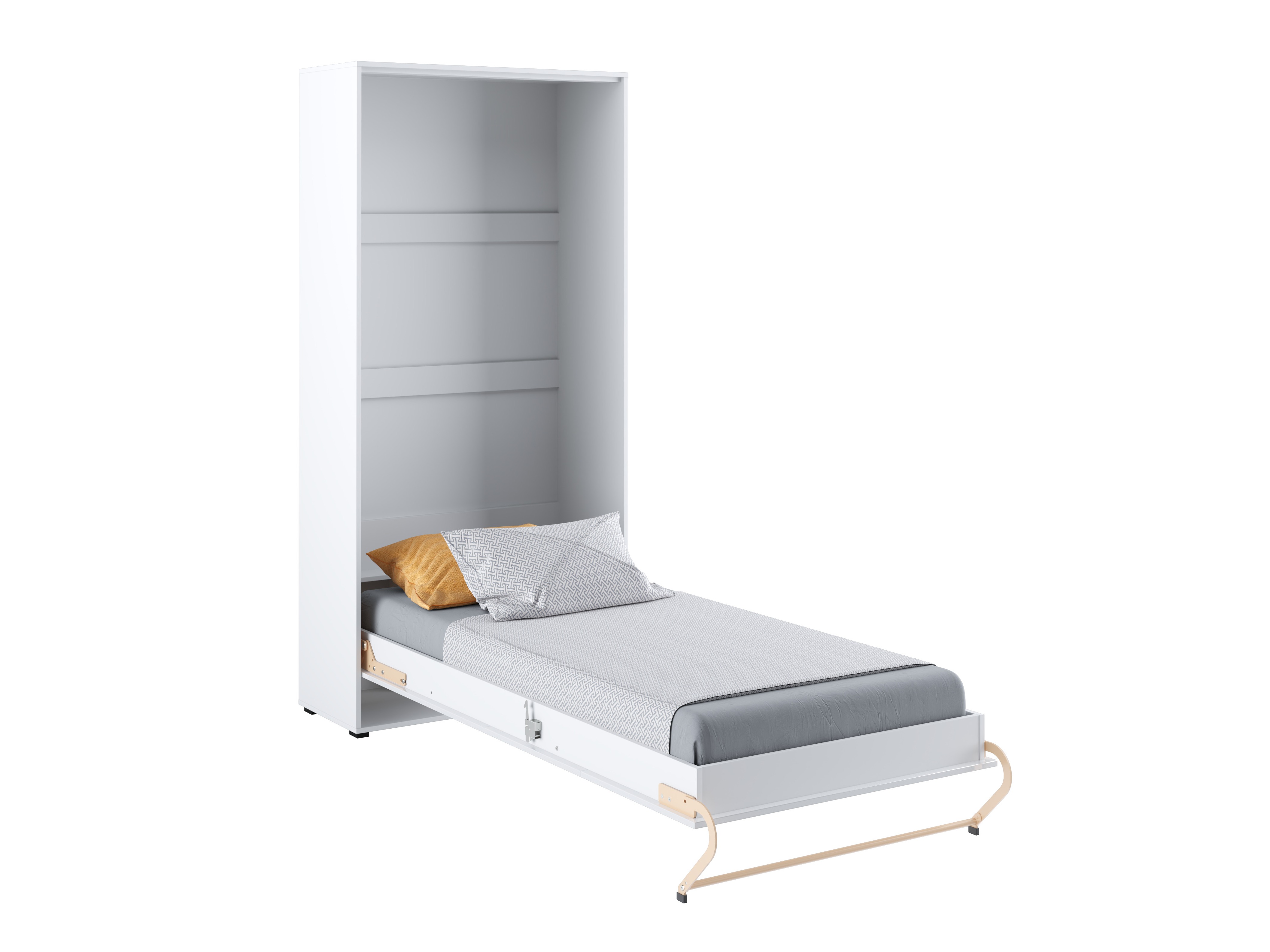 Vægseng Concept Pro Lenart III (Hvid + Glansfuld hvid)