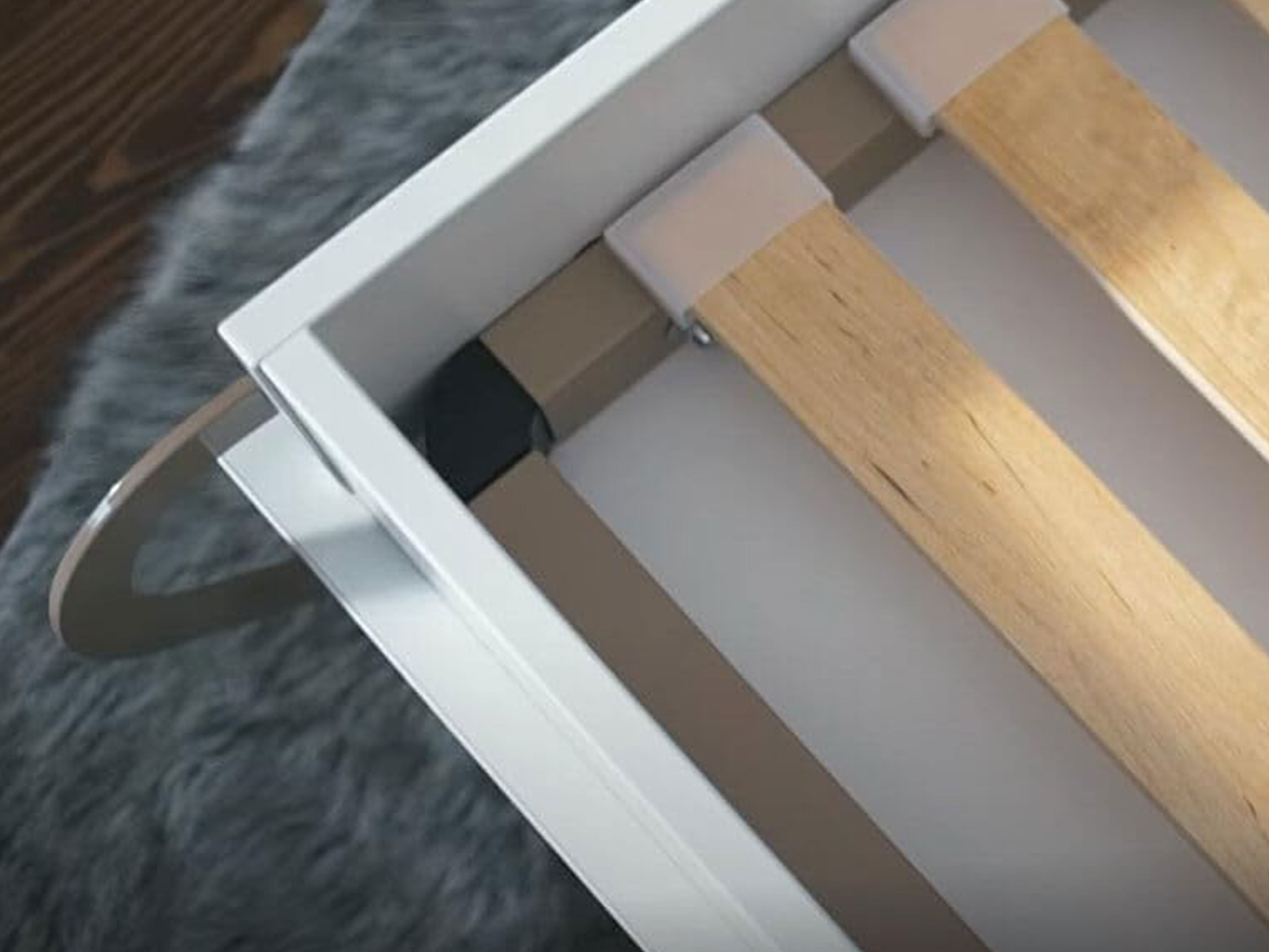 Vægseng Concept Pro Lenart III (Hvid + Glansfuld hvid)
