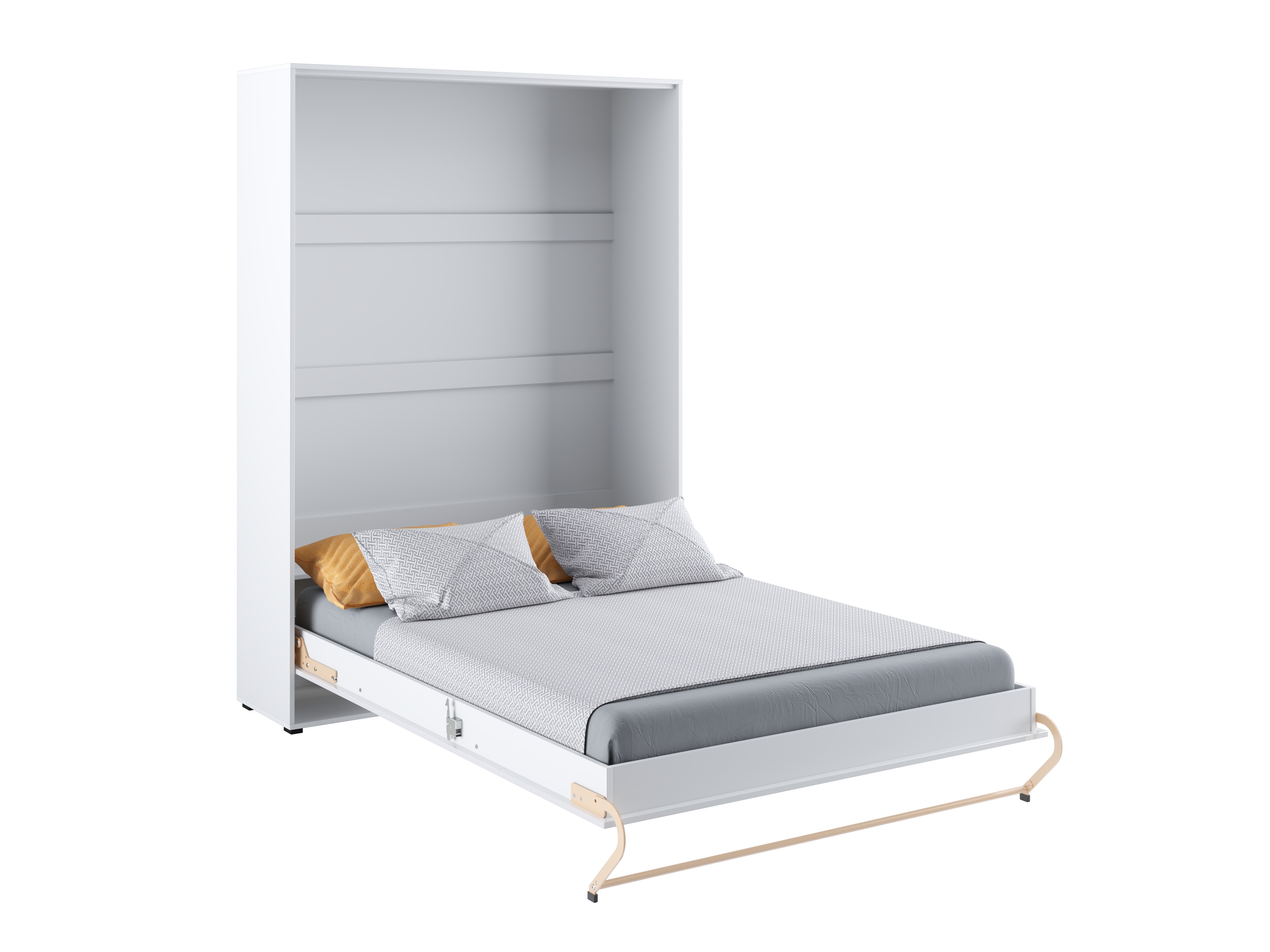 Vægseng Concept Pro Lenart III (Hvid + Glansfuld hvid)