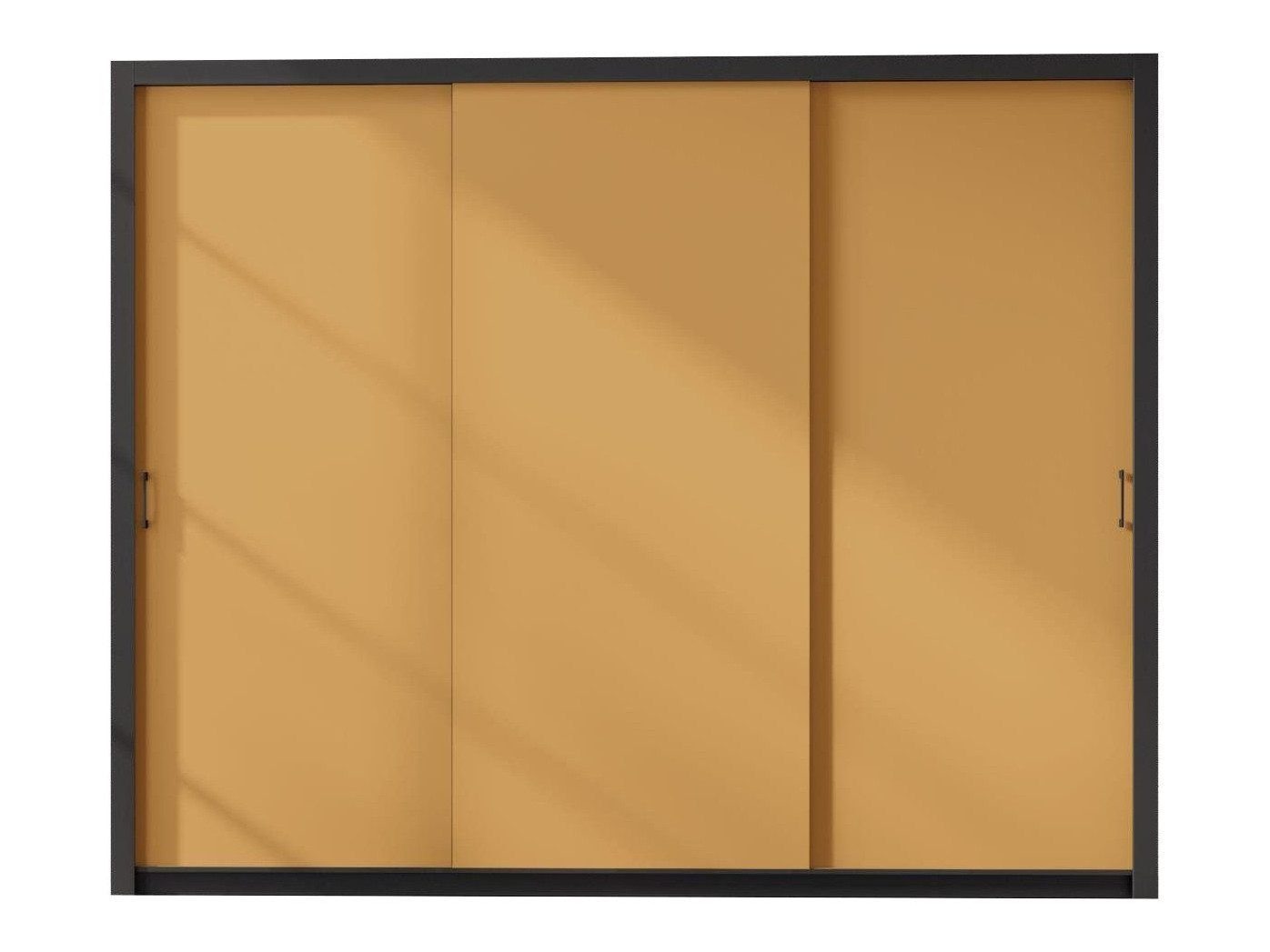 Garderobeskab Murrieta 193 (Sort + Gul)