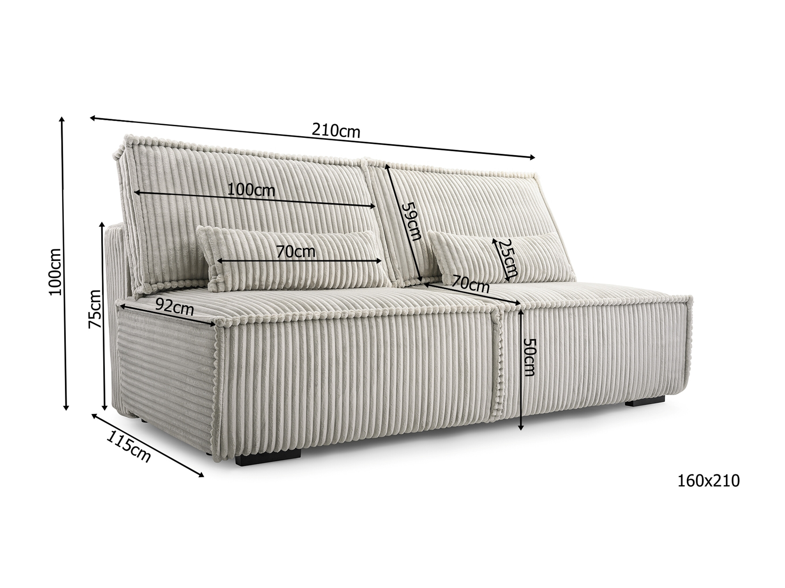 Sovesofa Lufkin 147 (Tilia 17)