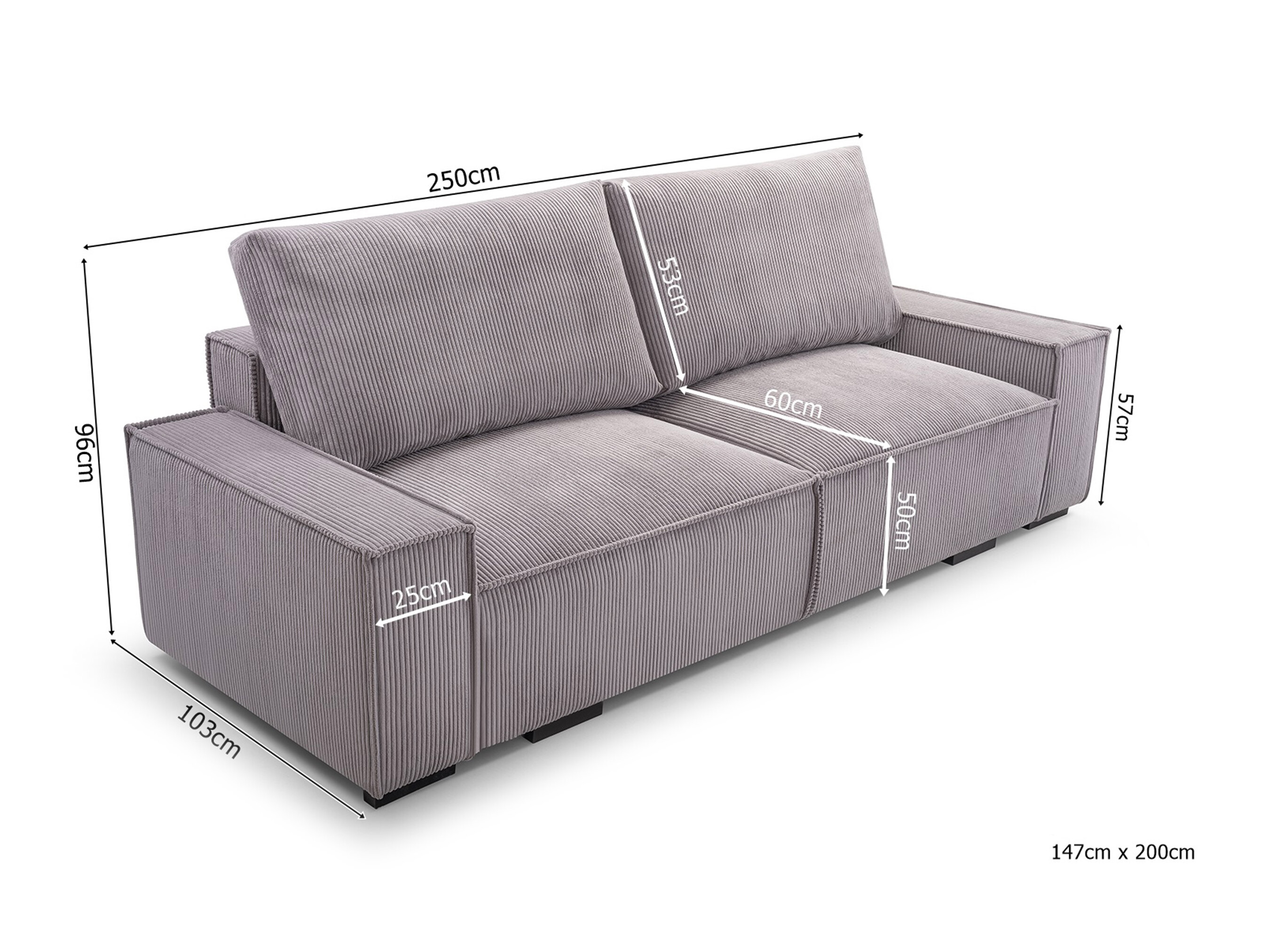 Sovesofa Lufkin 156 (Lincoln 86)