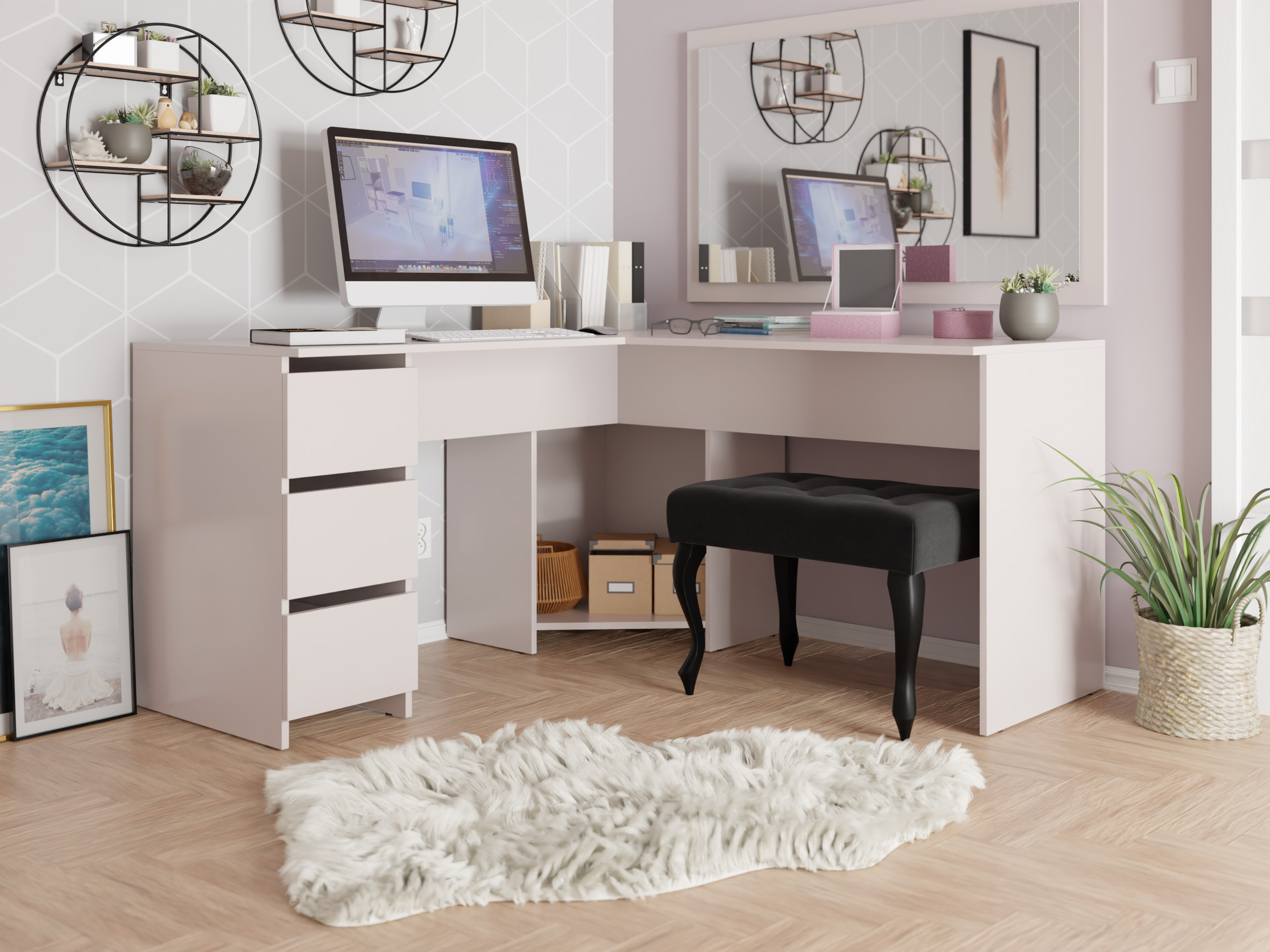 Hjørneskrivebord Comfivo 576