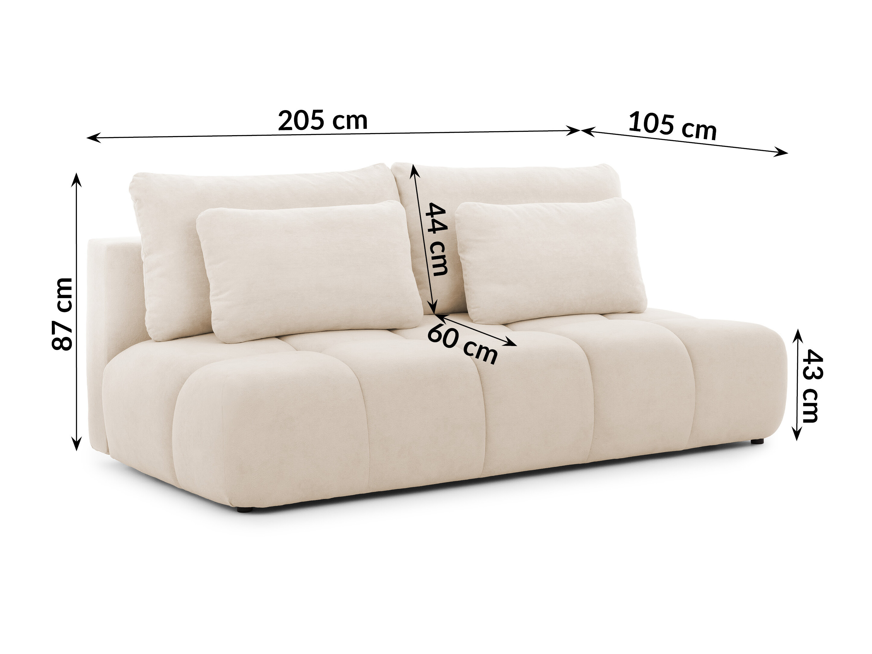 Sovesofa Rocklin 203 (Soft Plush 02)