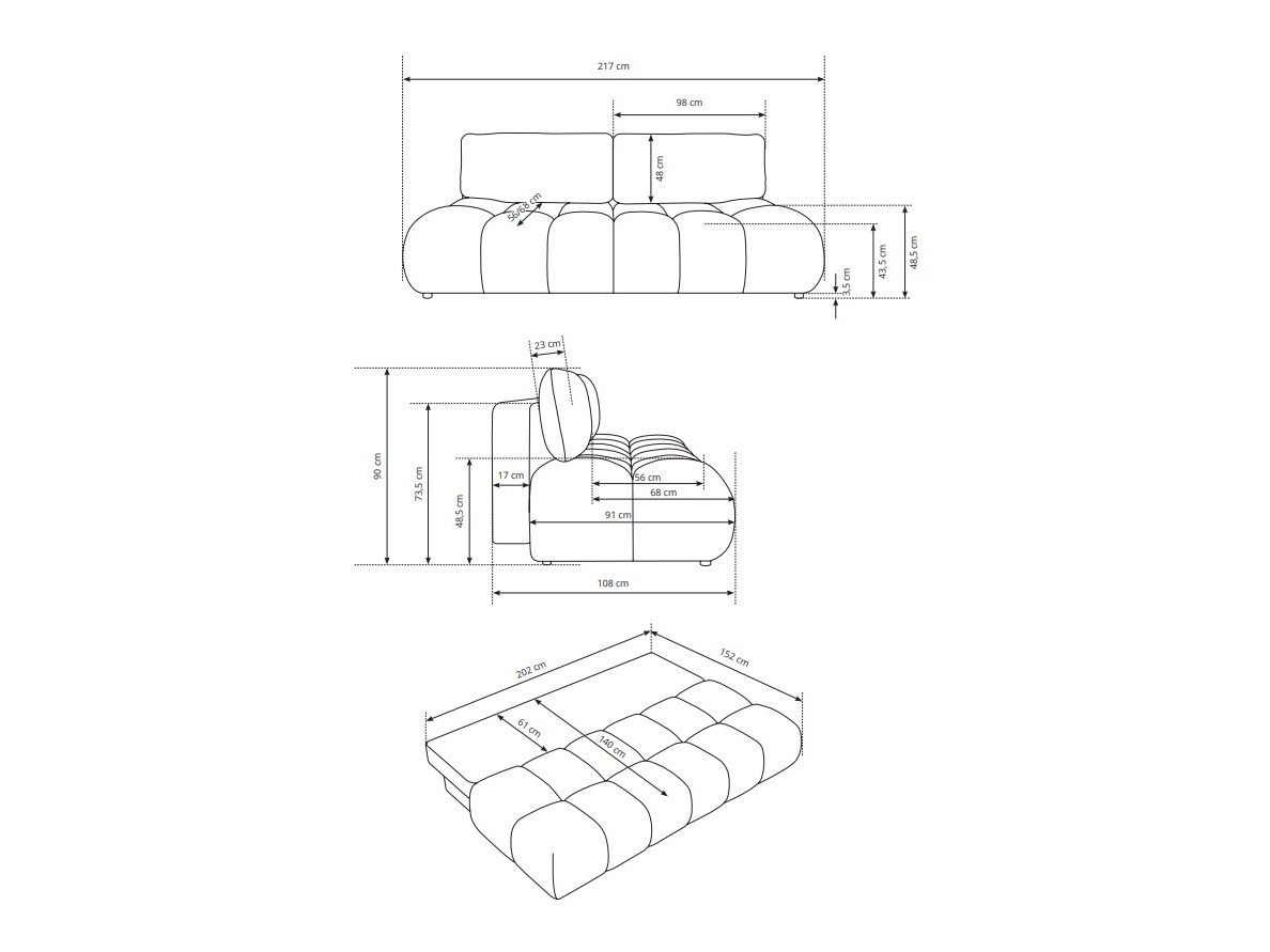 Sovesofa Kingston 218 (Silencio 86)
