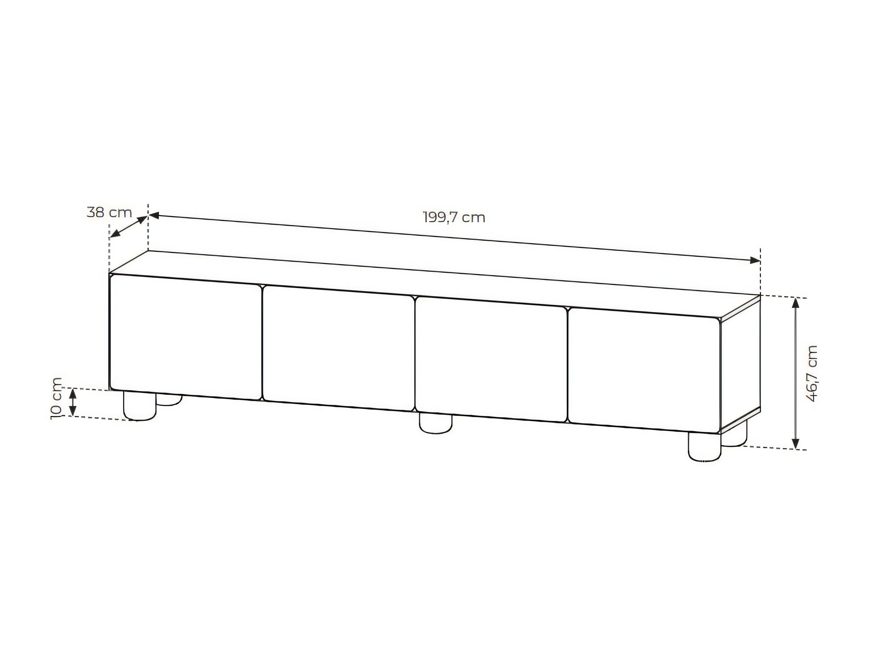 TV-bord Verdoru 105