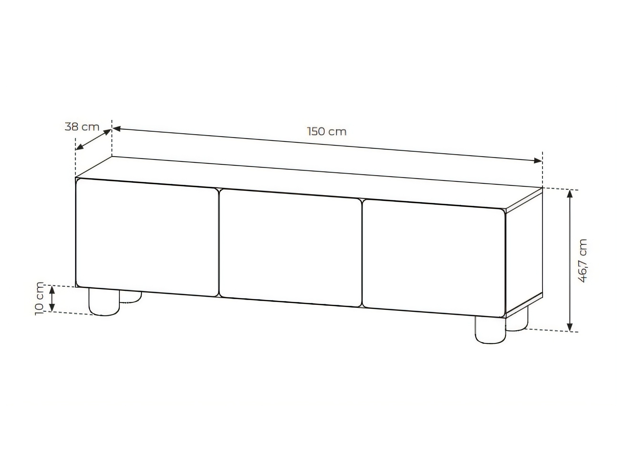 TV-bord Verdoru 106