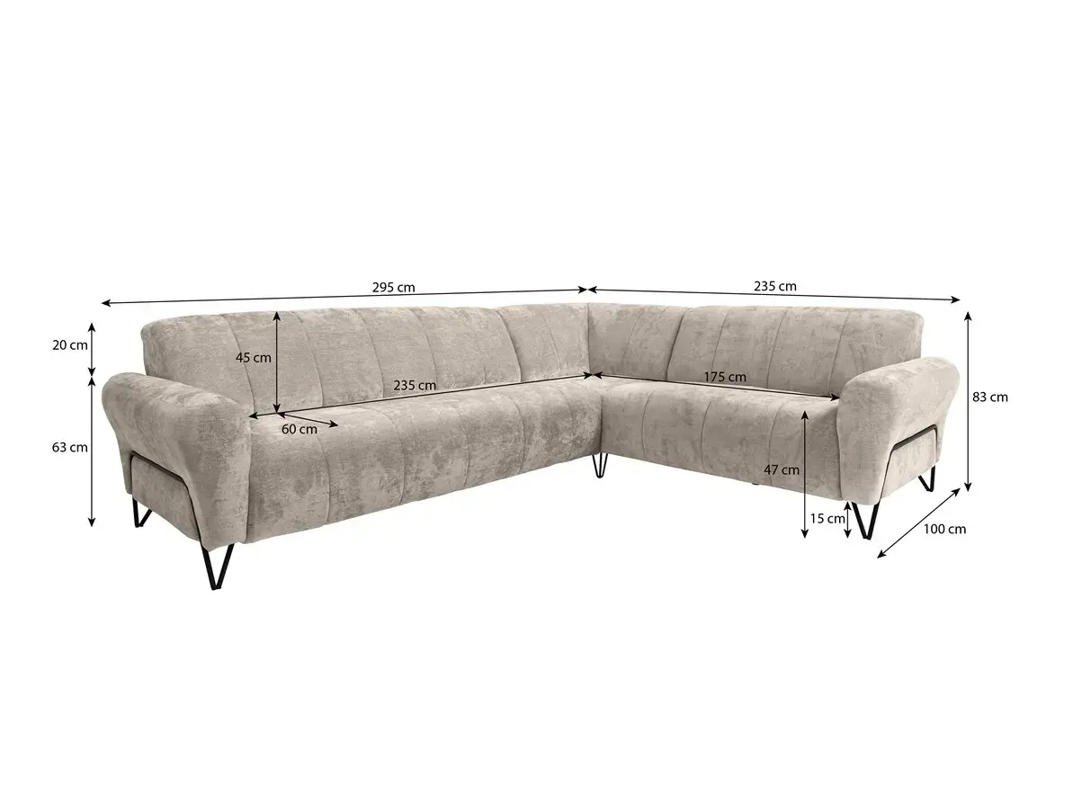 Hjørnesofa Avicava 100 (Vega 02)
