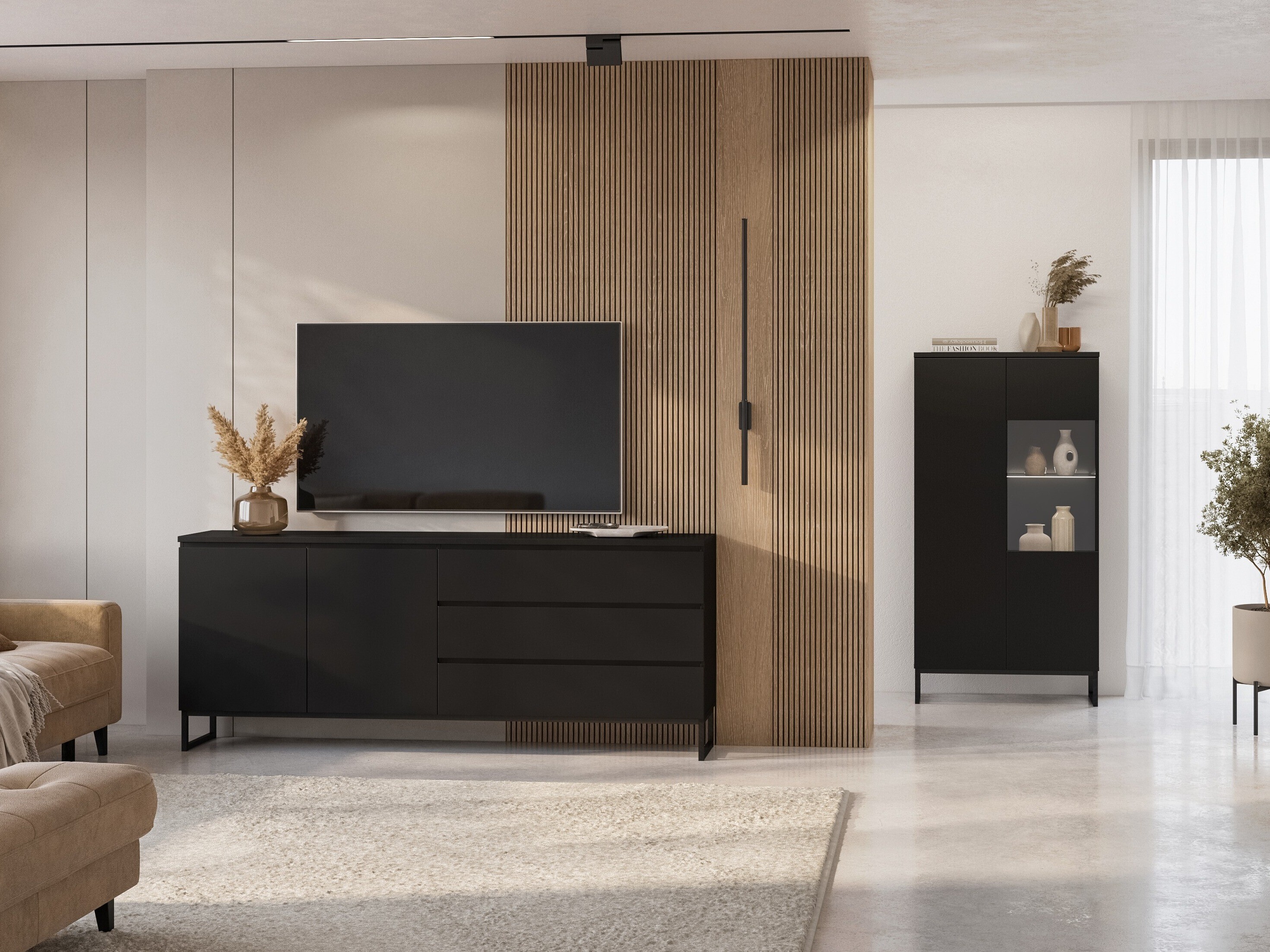 Kommode Velsora 103 (Sort)