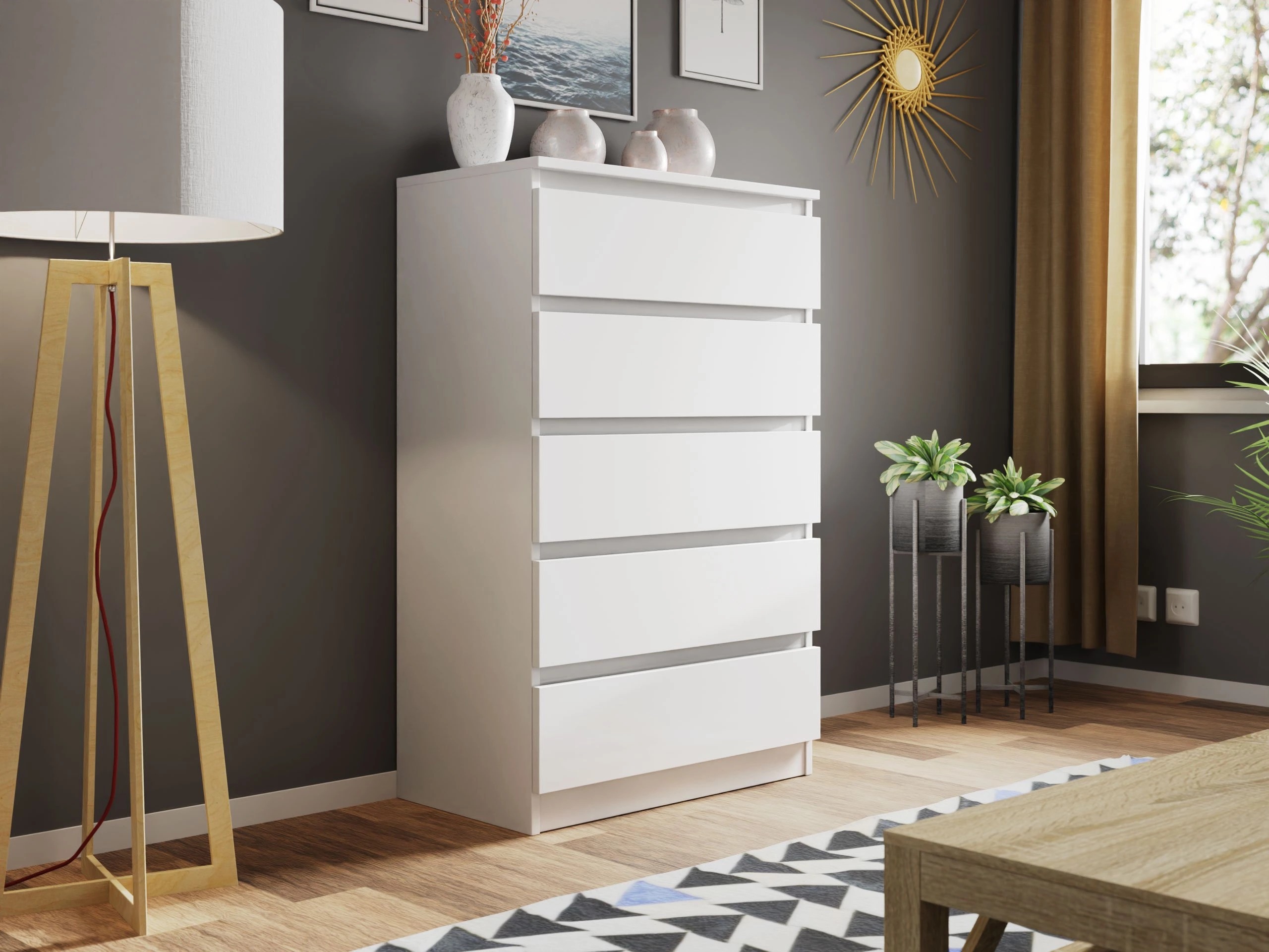 Kommode Comfivo Structor IV (Hvid)