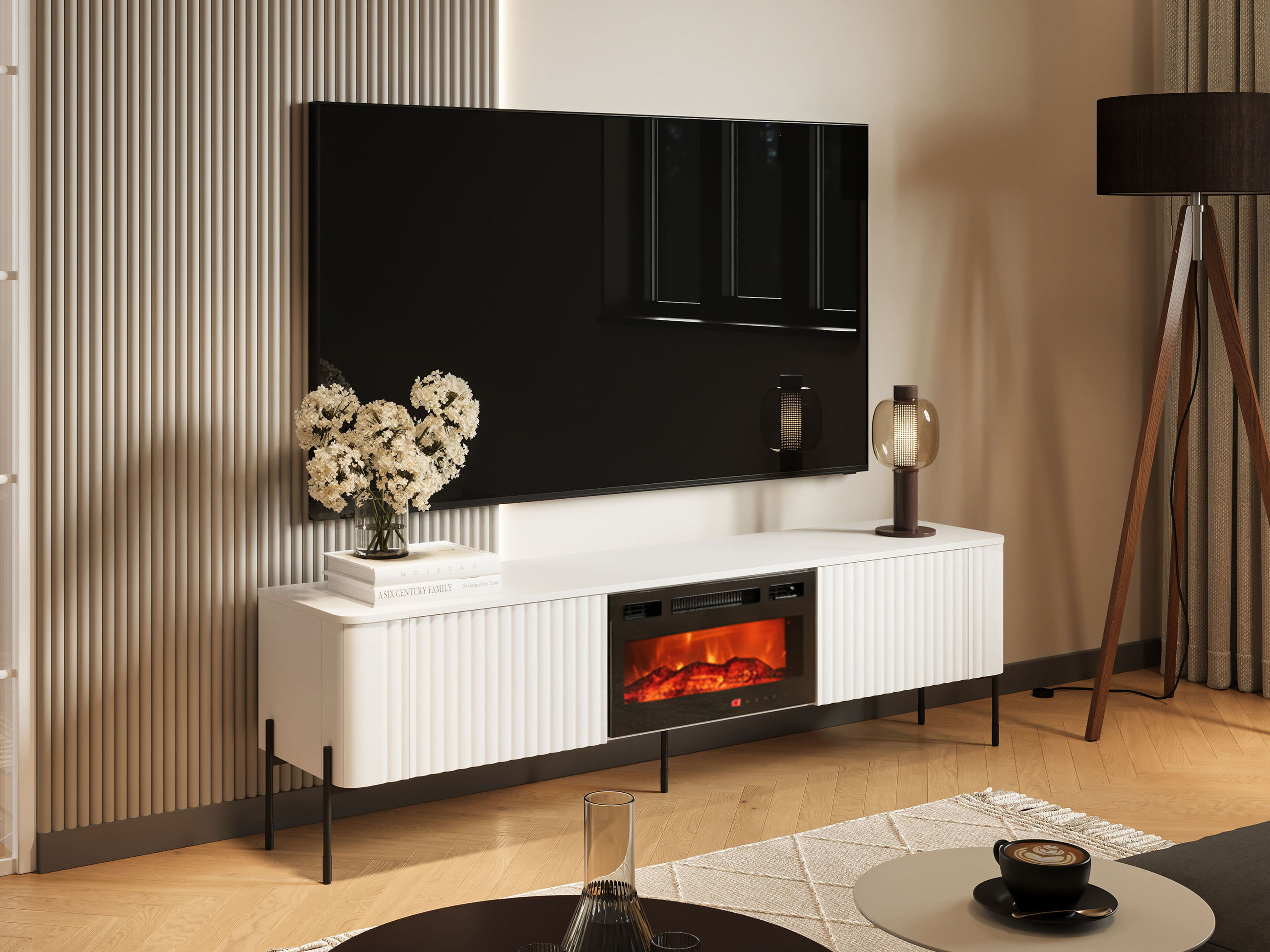 TV-bord Nobilitas I (Hvid)