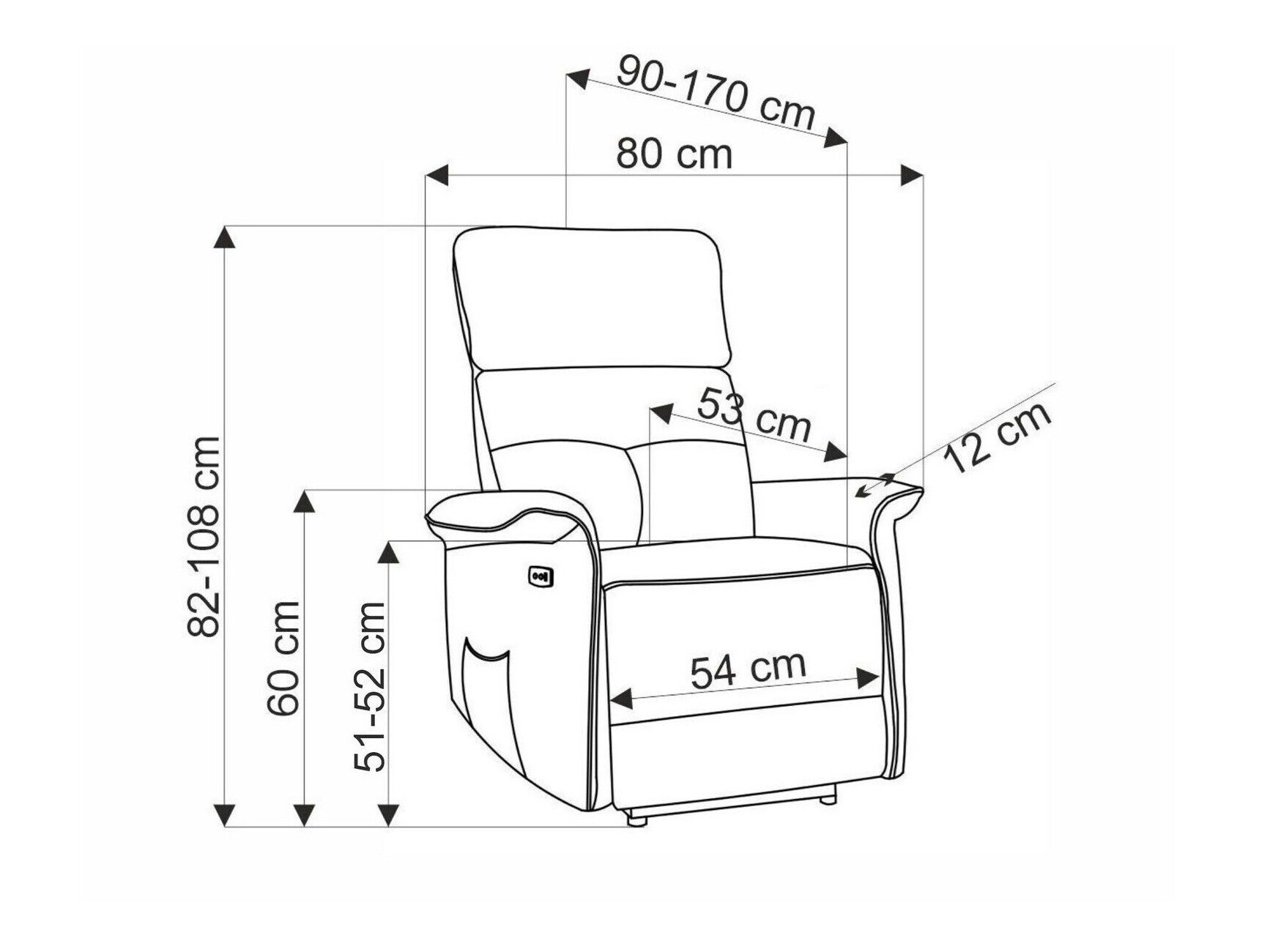 Hvilestol Houston 1543 (Bluvel 28)