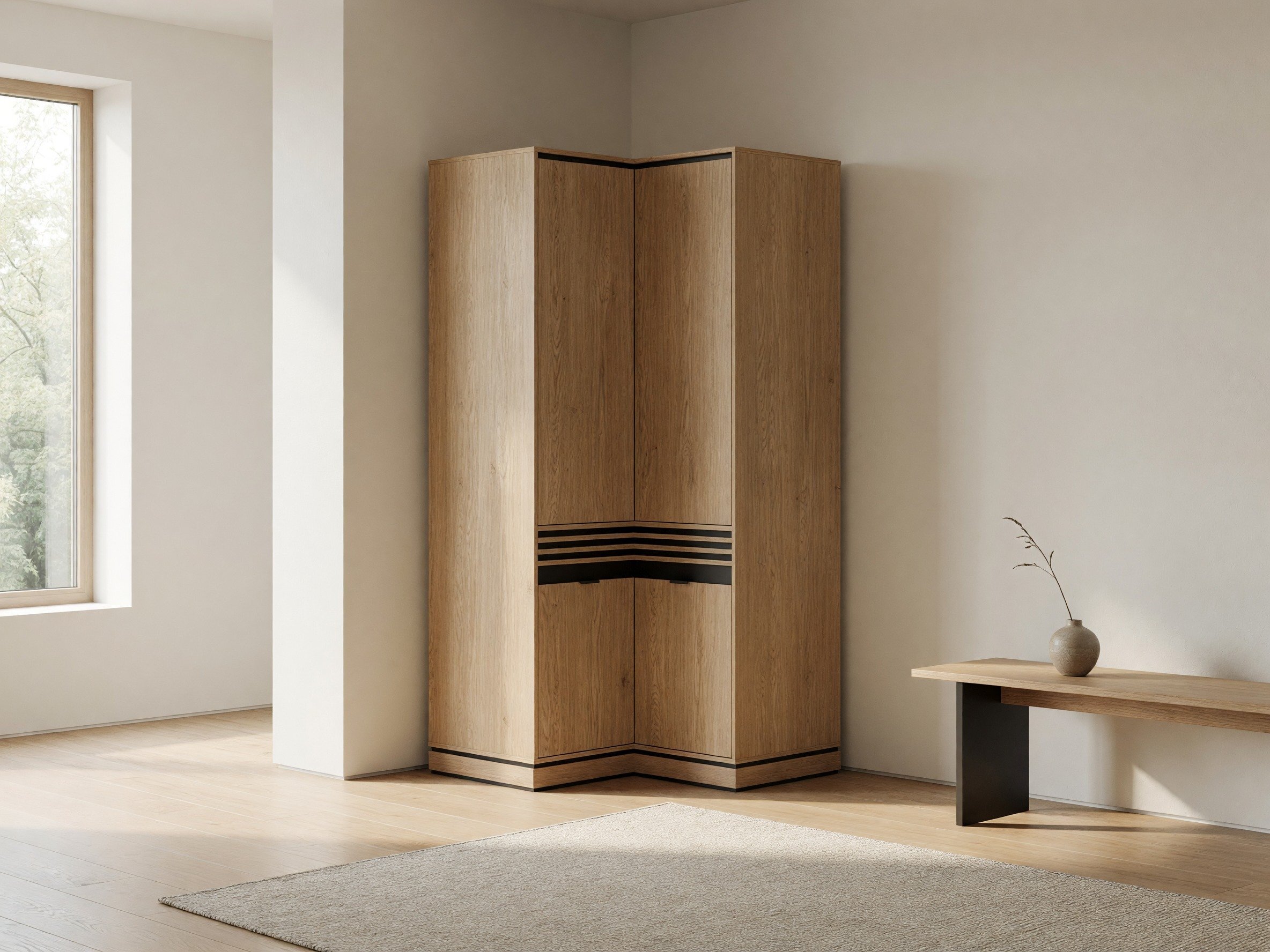 Hjørnegarderob Cavtole 110