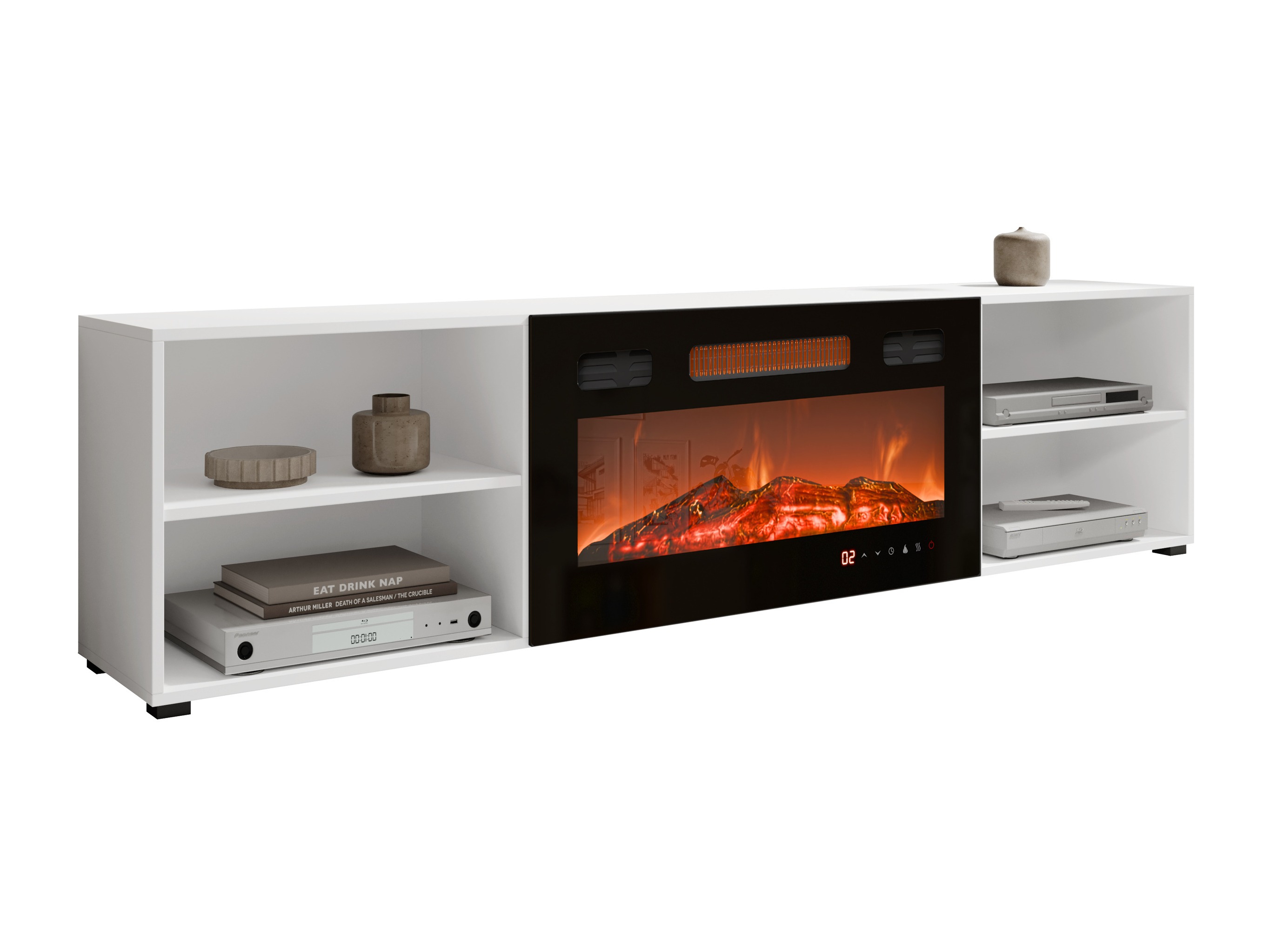 TV-bord Charlotte 191 (Hvid + Sort)