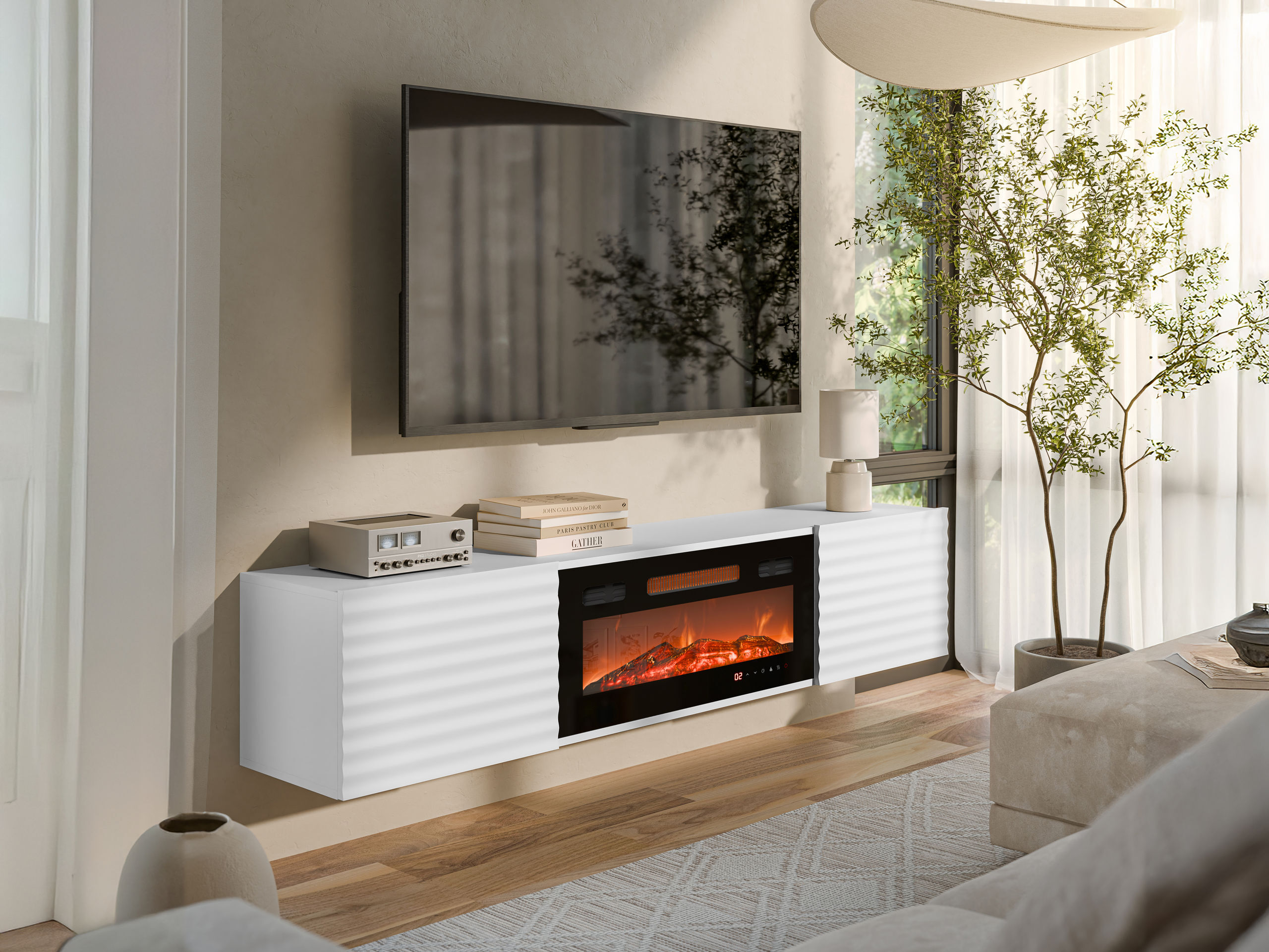 TV-bord Charlotte 206 (Hvid)