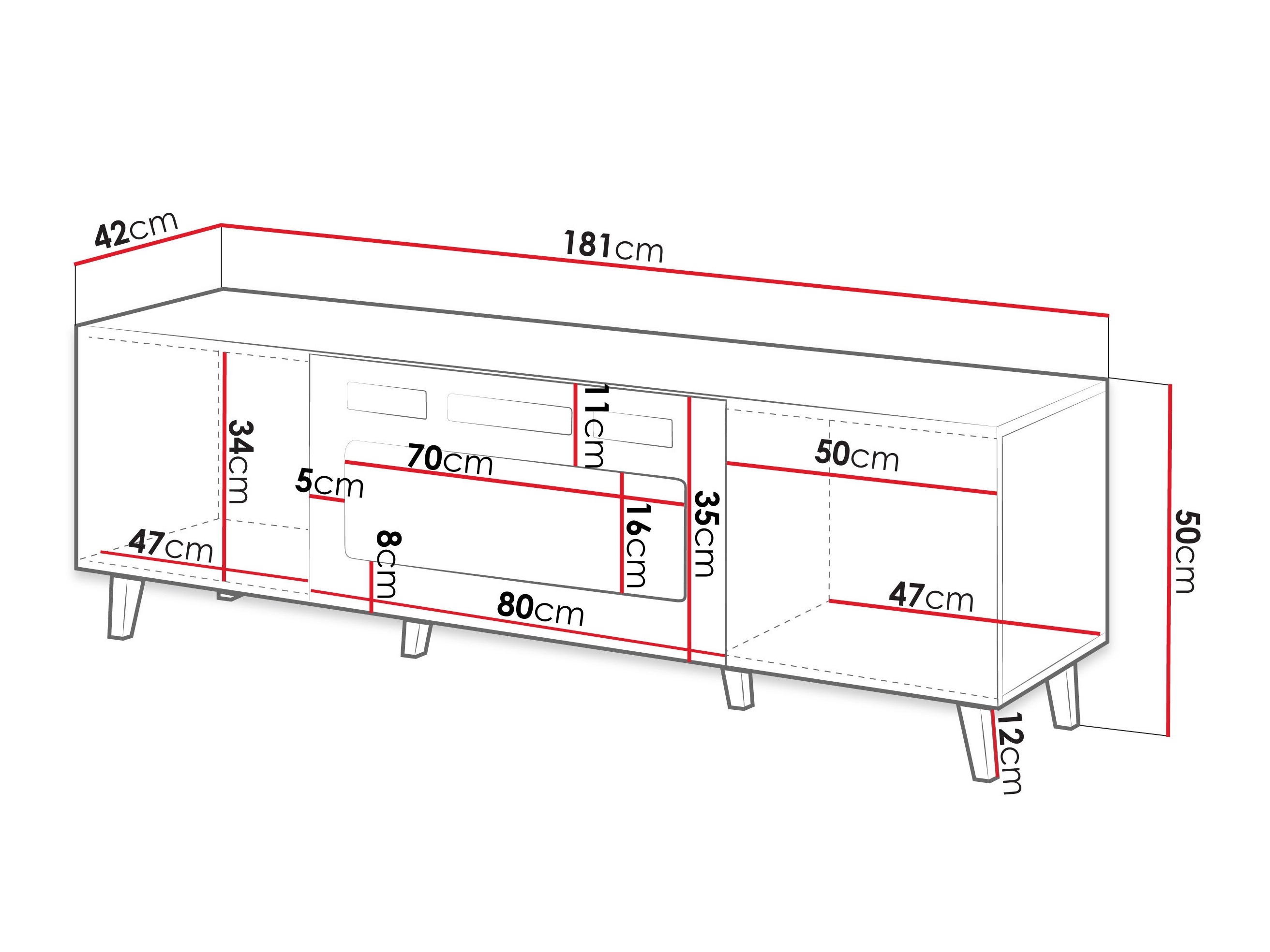 TV-bord Comes II (Wotan eg)