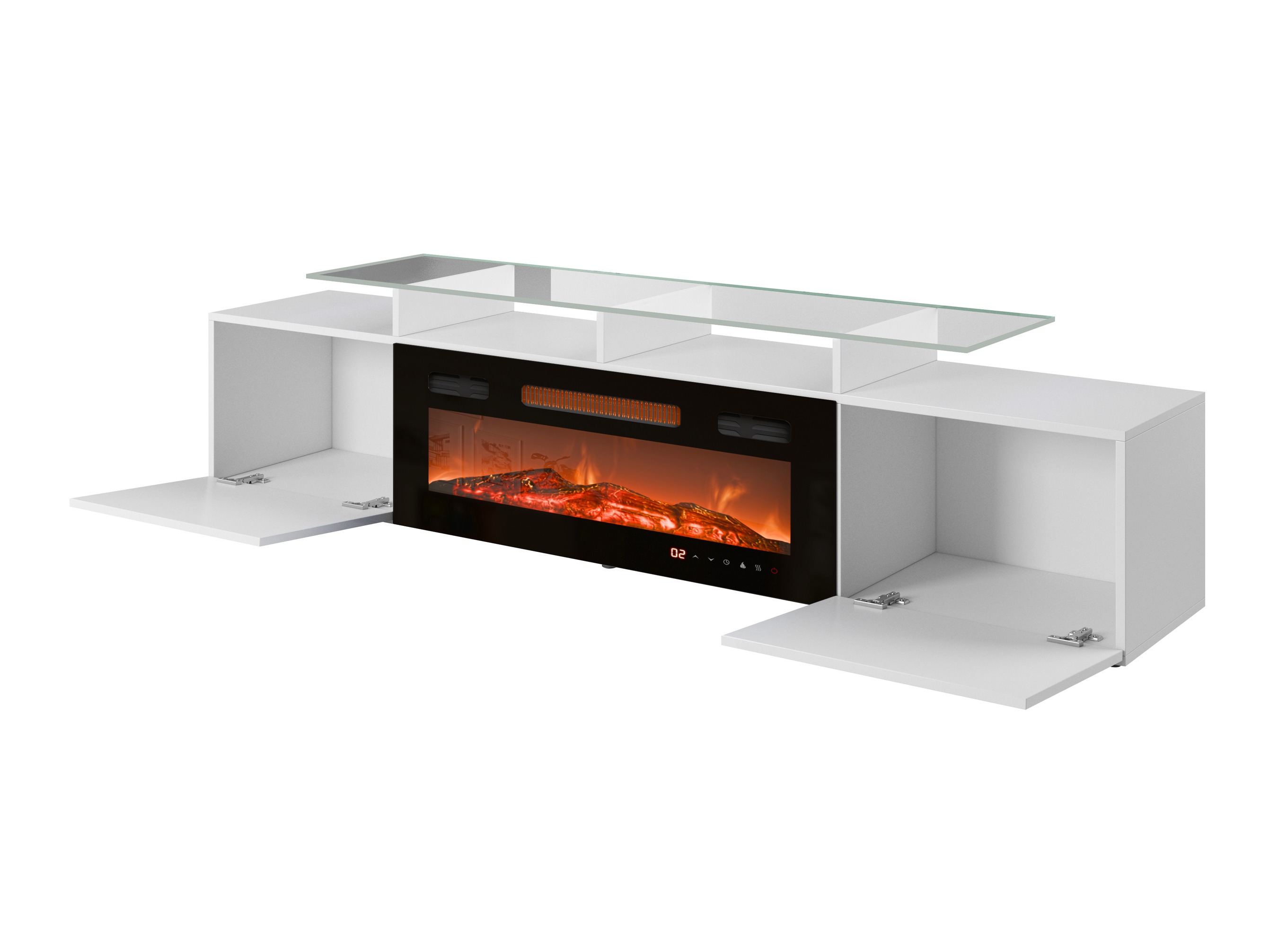 TV-bord Numerus (Sort + Blank sort)