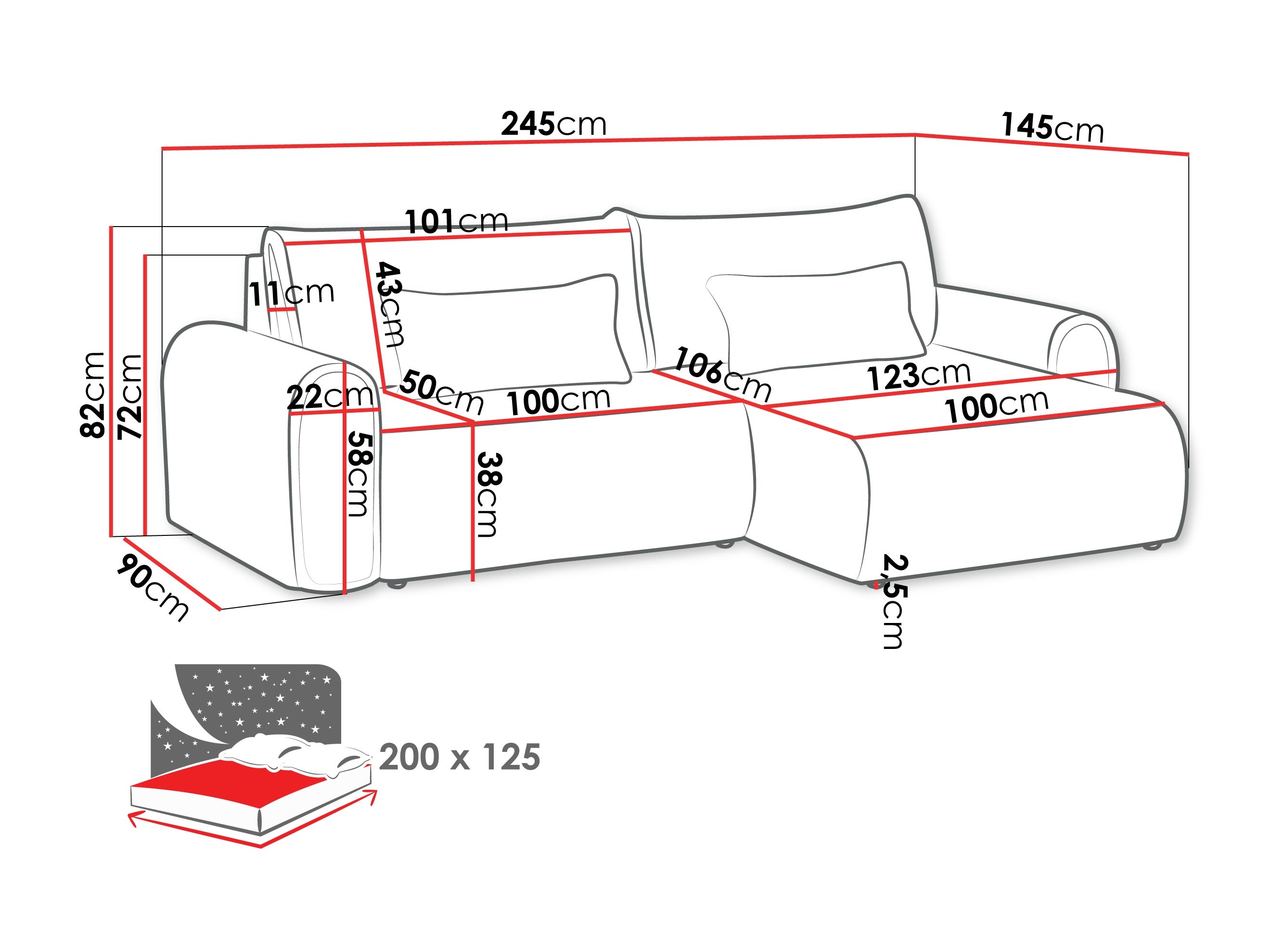 Hjørnesofa Comfivo 602 (Ambience 02)