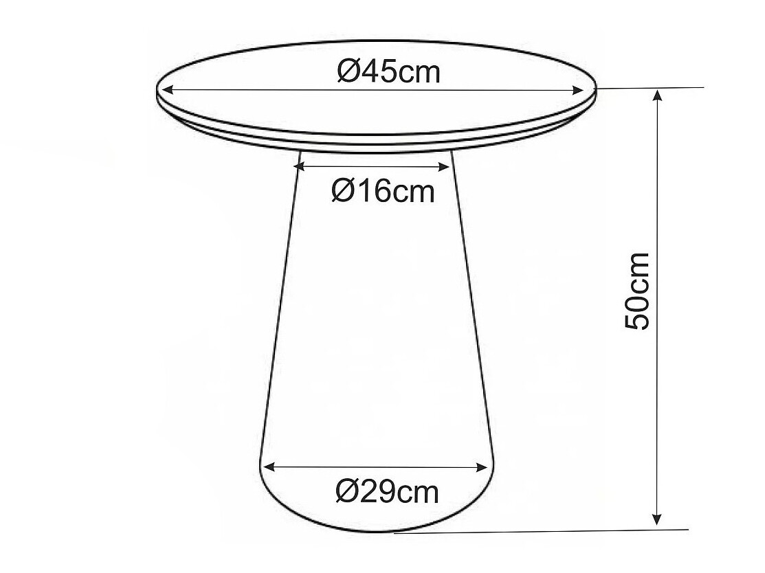 Sidebord Detroit 1065 (Egetræ)