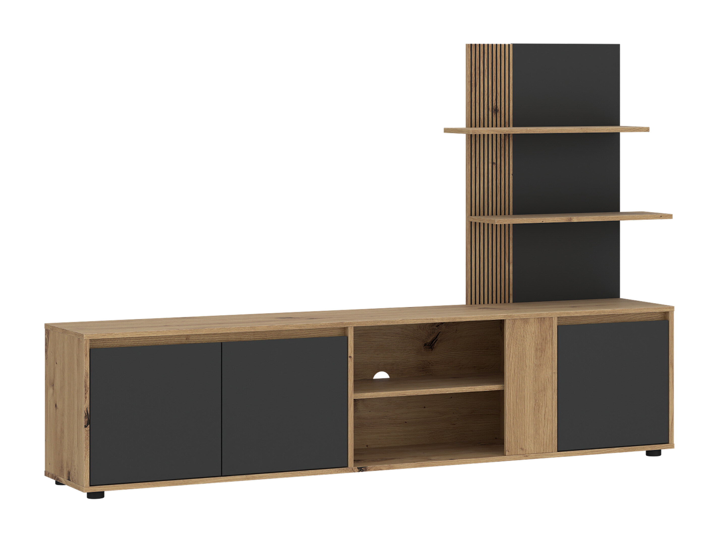 TV-bord Torcavi 101 (Antracit + Artisan eg)