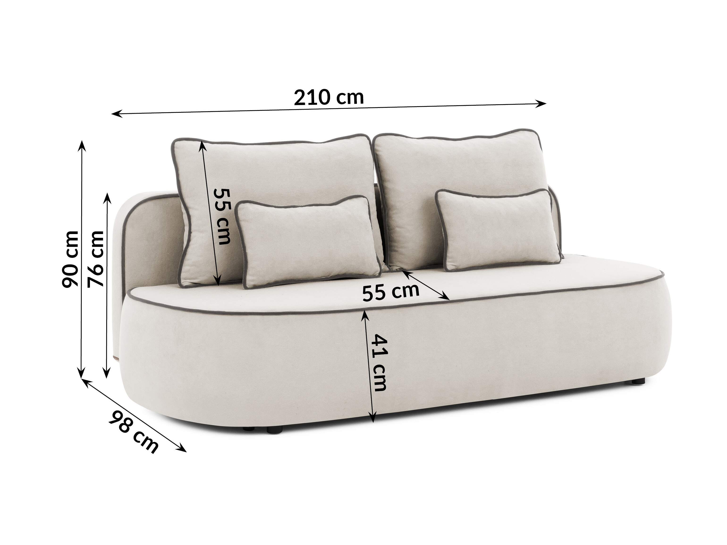 Sovesofa Rocklin 243 (Soft 19 + Soft 21)
