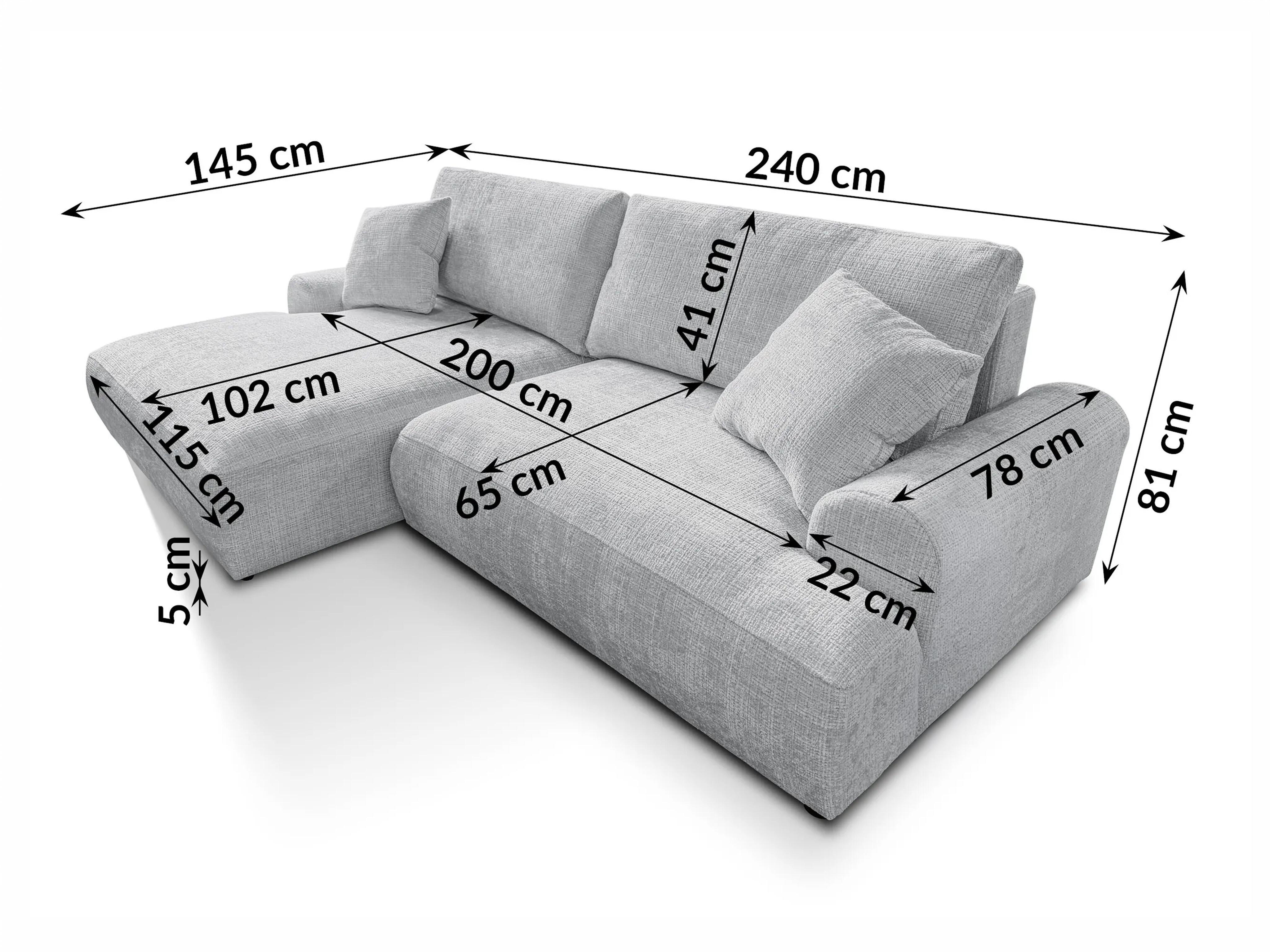 Hjørnesofa Rocklin 241 (Cremona 14)