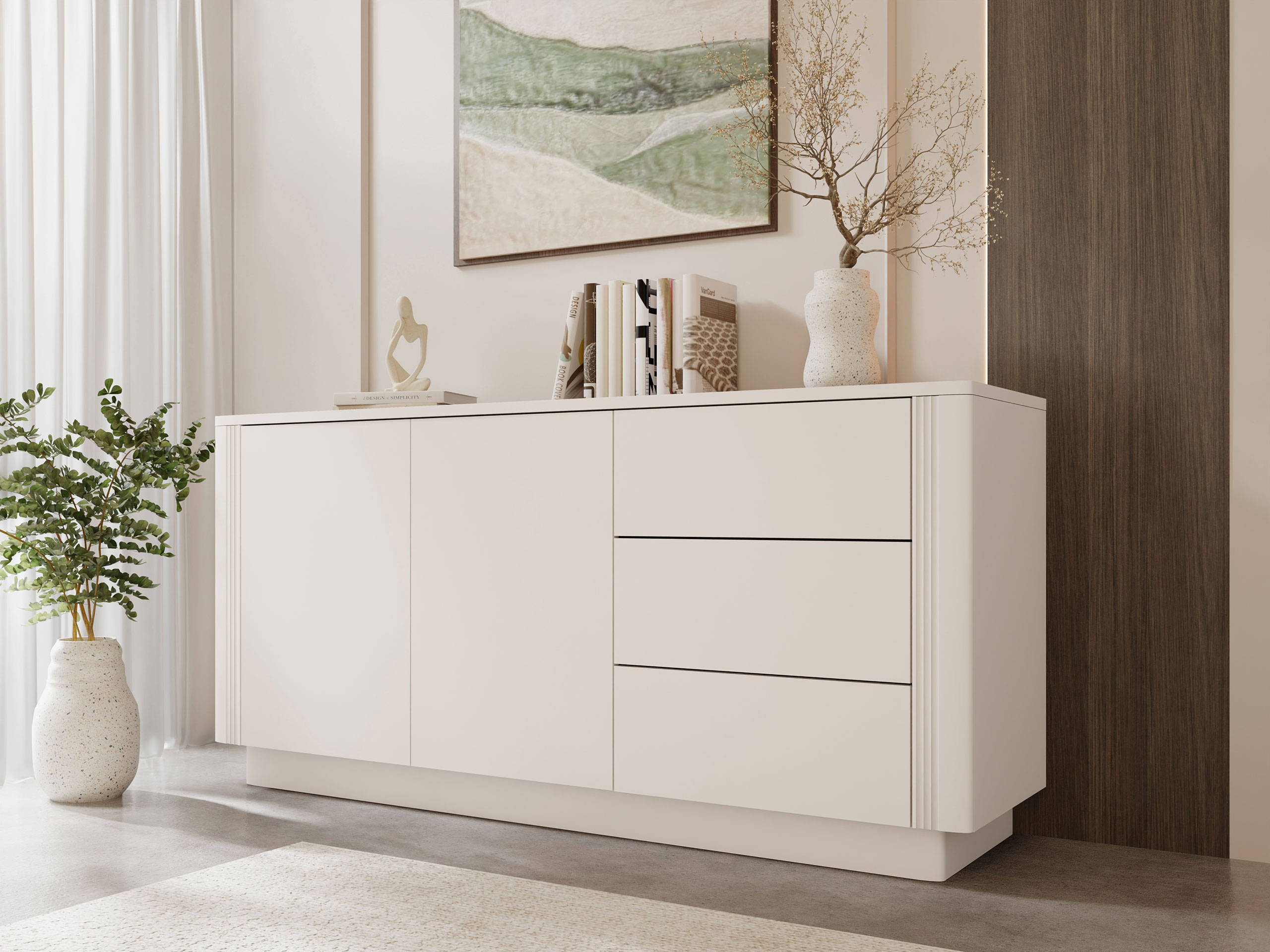 Kommode Comfivo Arbal I (Beige)
