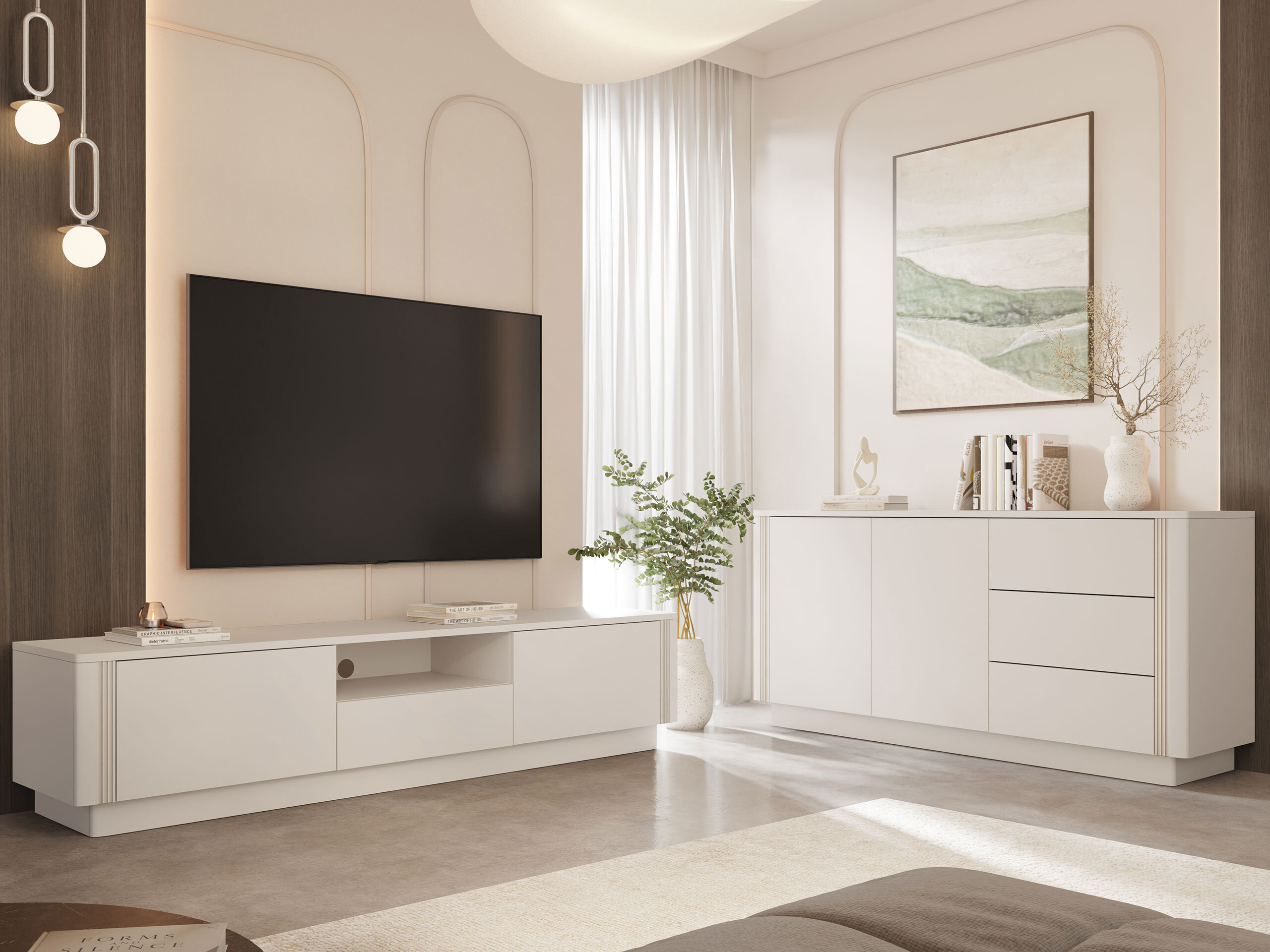 TV-bord Comfivo Arbal (Beige)