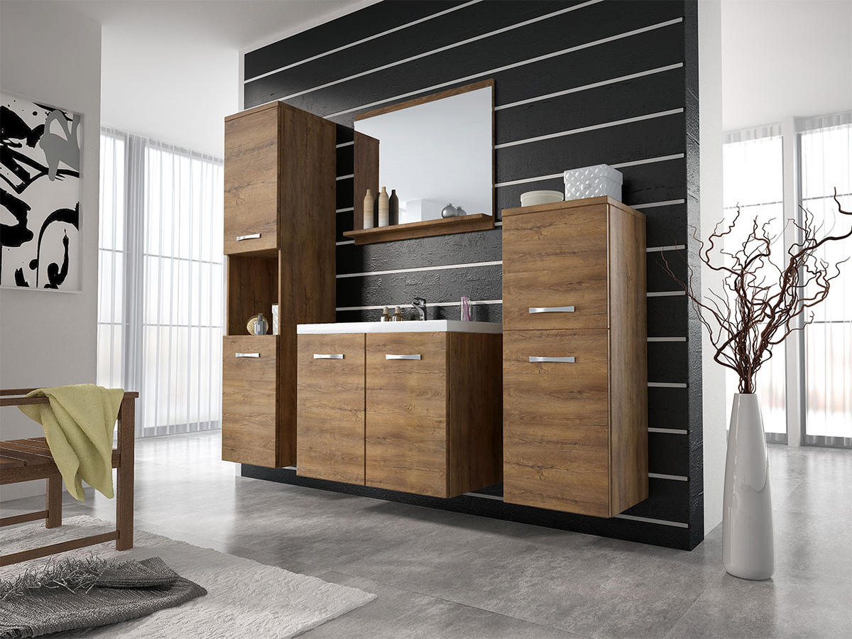 Badeværelsessæt Sarasota 108 (Lefkas eg)