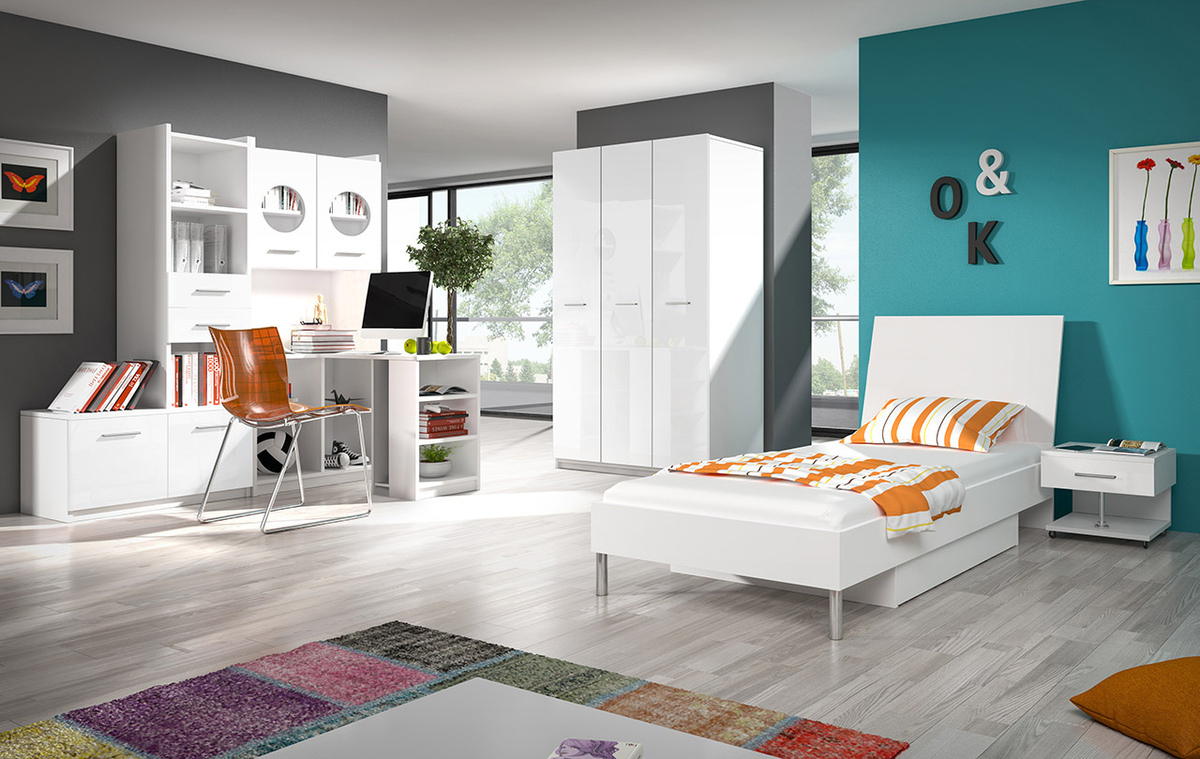 Reol Campus (Hvid + Glansfuld hvid)